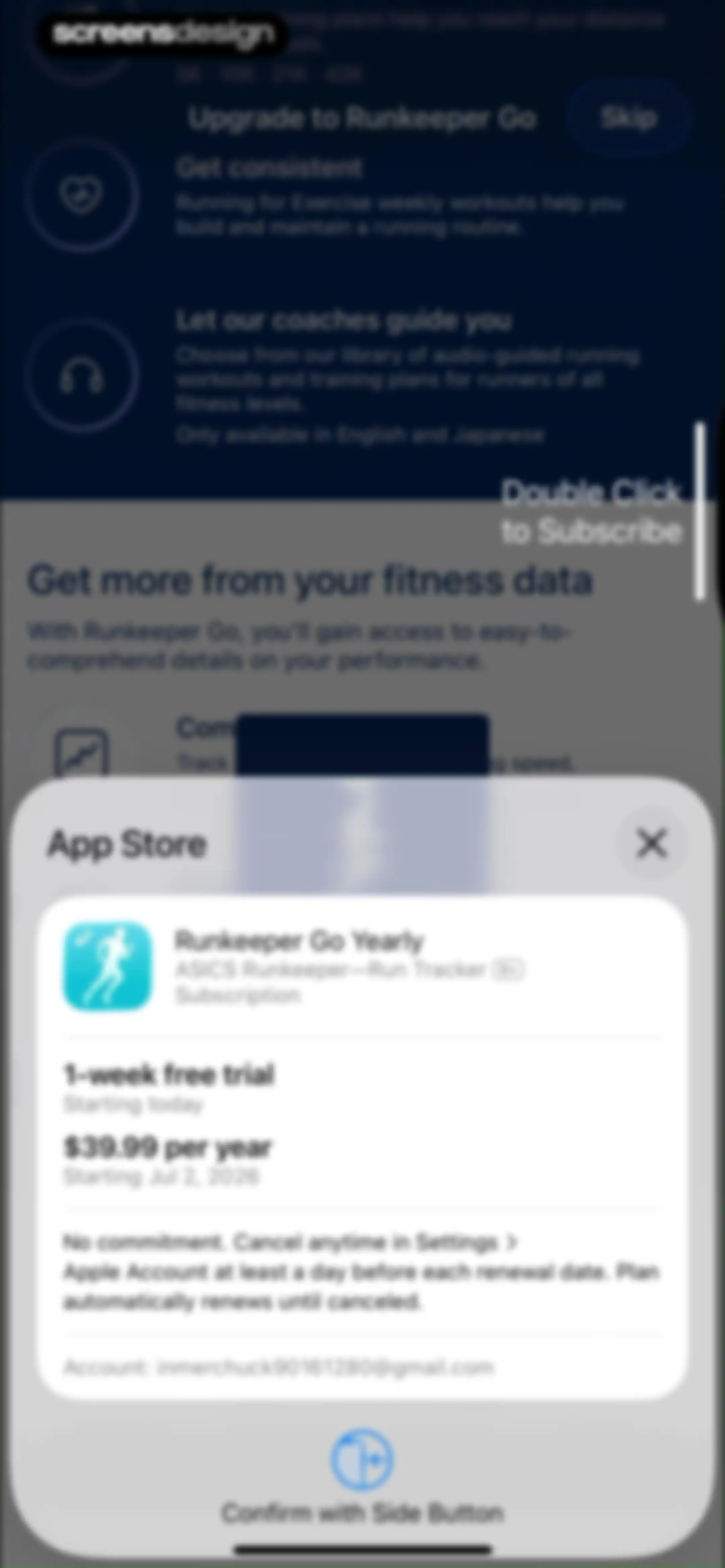 ASICS Runkeeper—Run Tracker screen 28