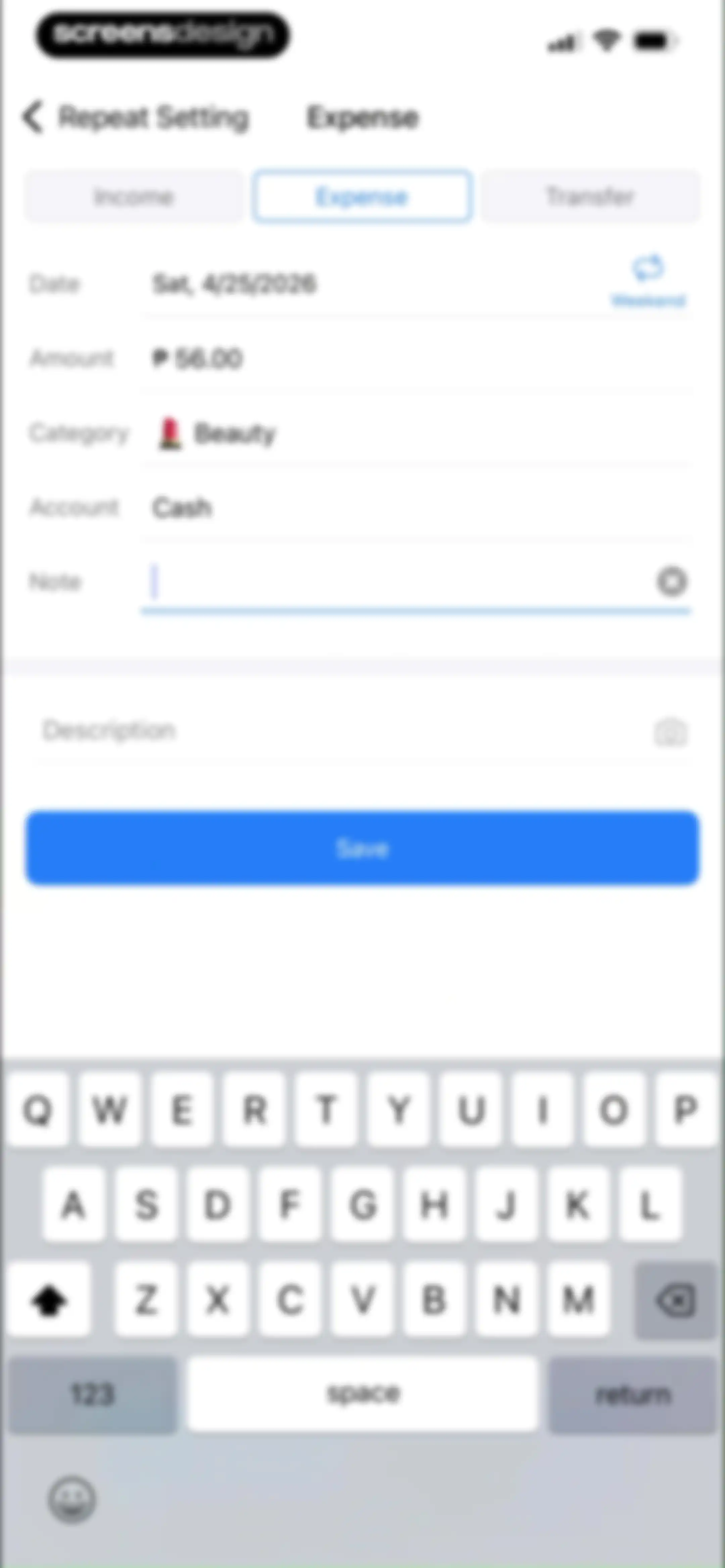 Money Manager Expense & Budget screen 90