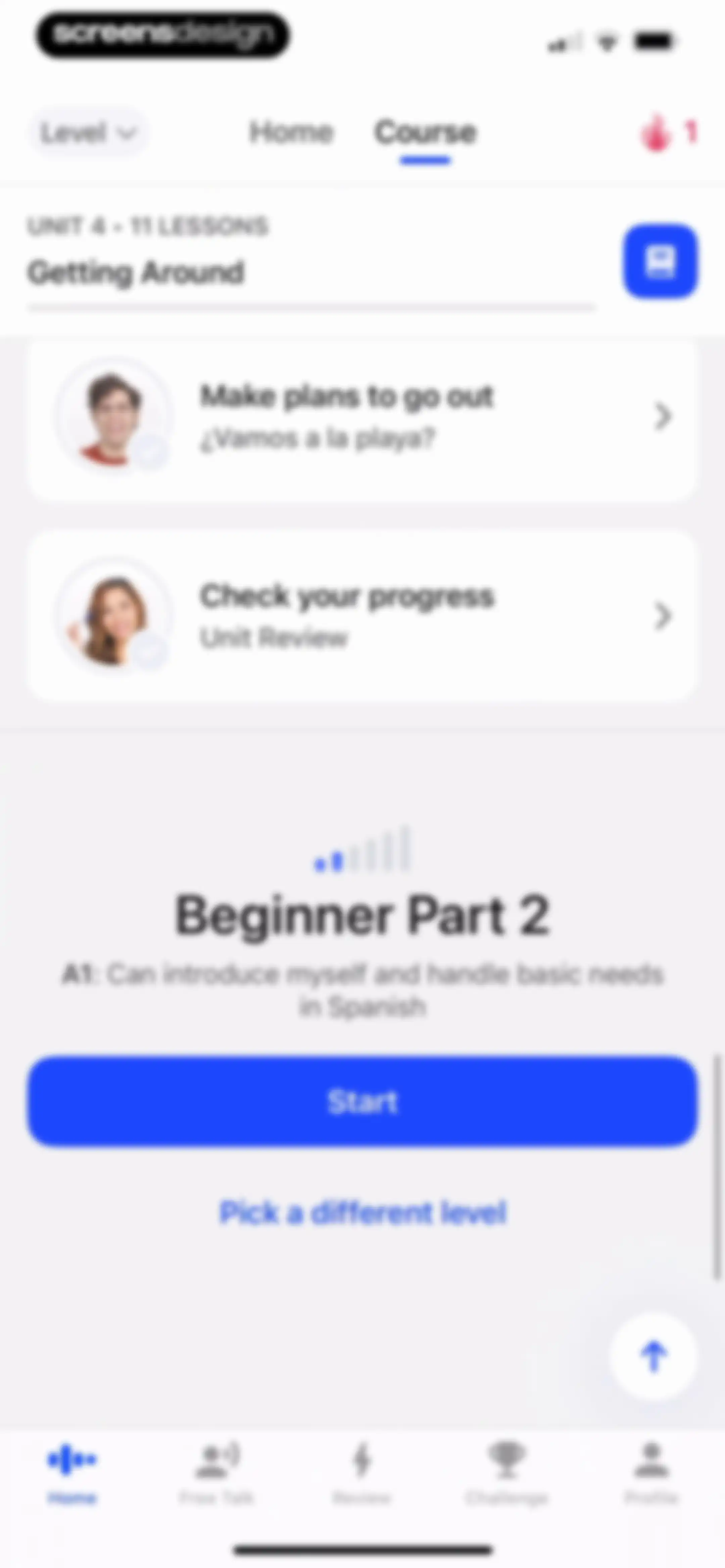 Speak: Language Learning screen 109