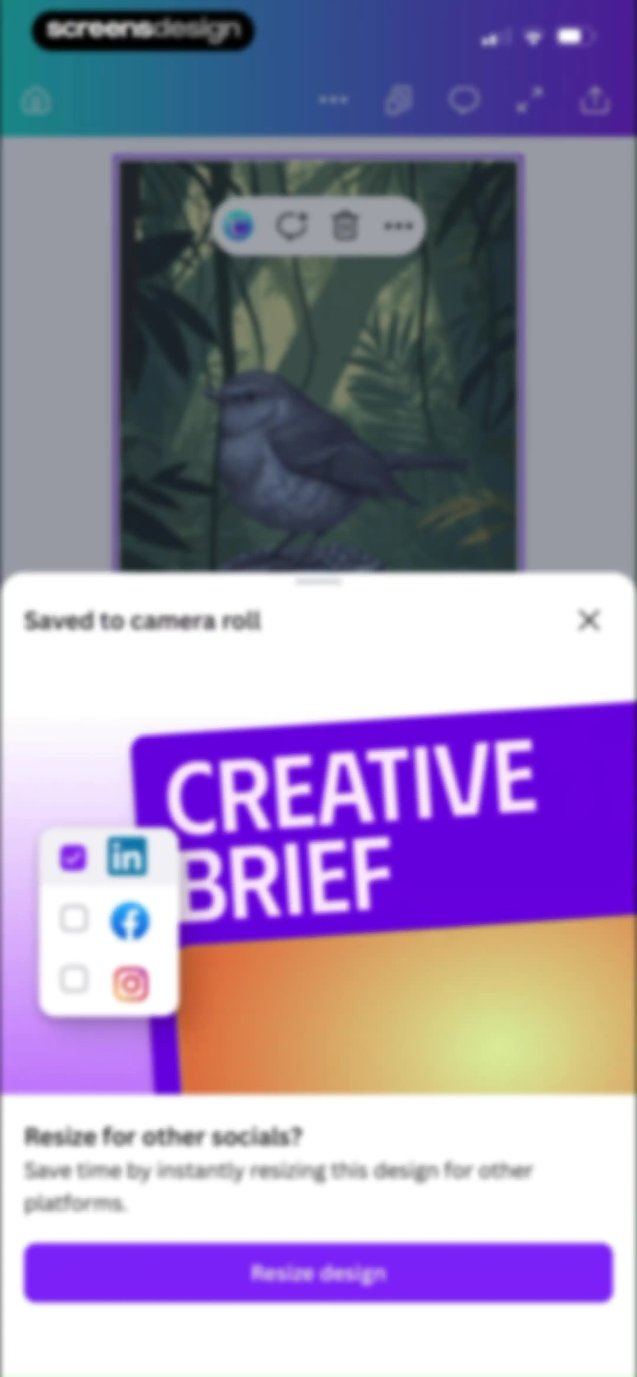 Canva: AI Video & Photo Editor screen 130