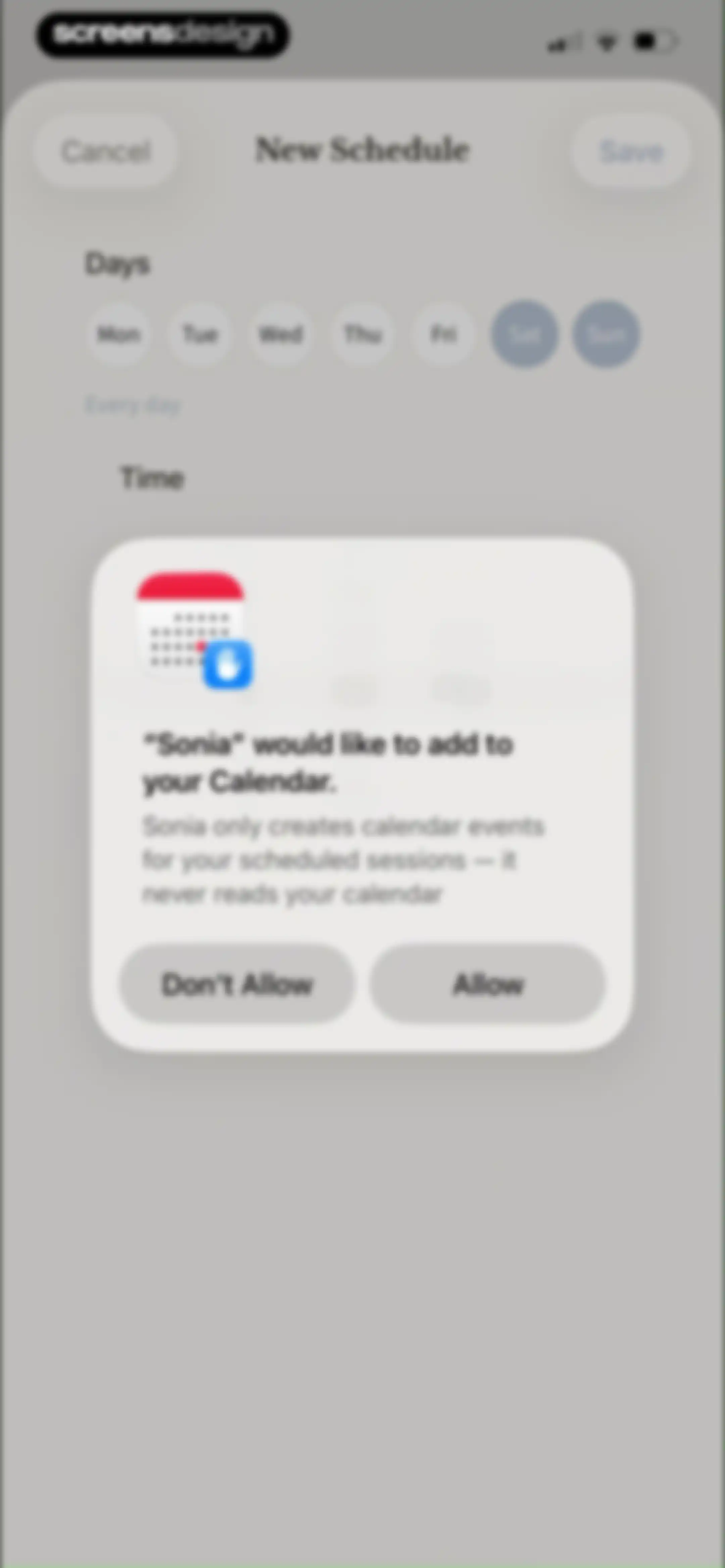Sonia: AI for Mental Health screen 107