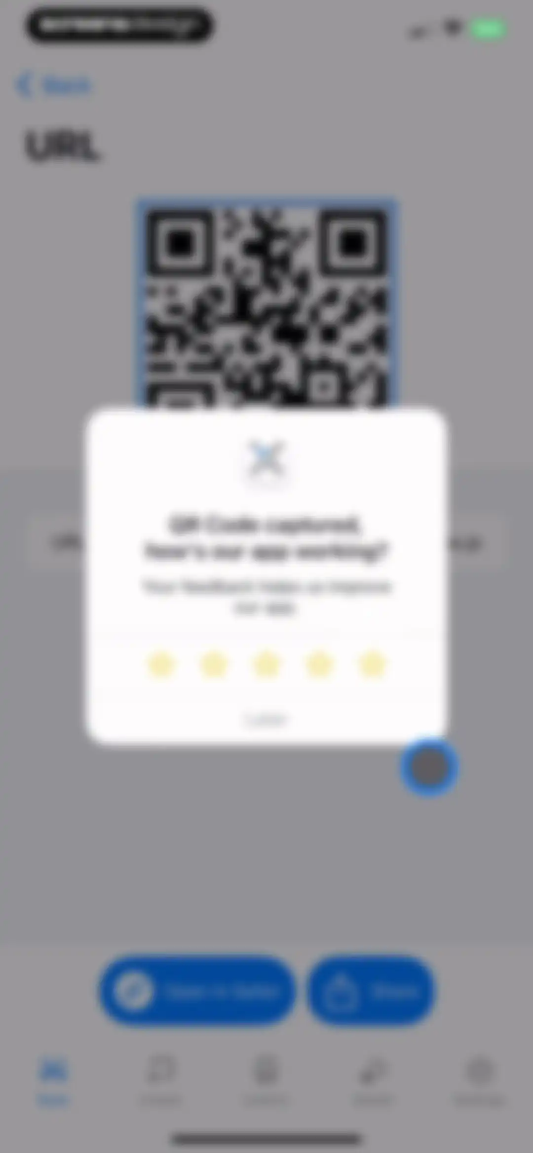 Scan QR Code. screen 9