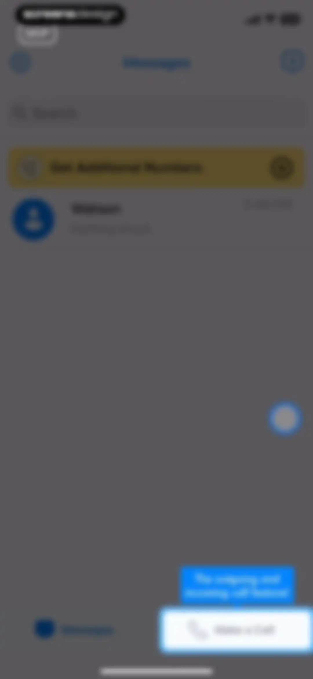 Second Phone Number' screen 11