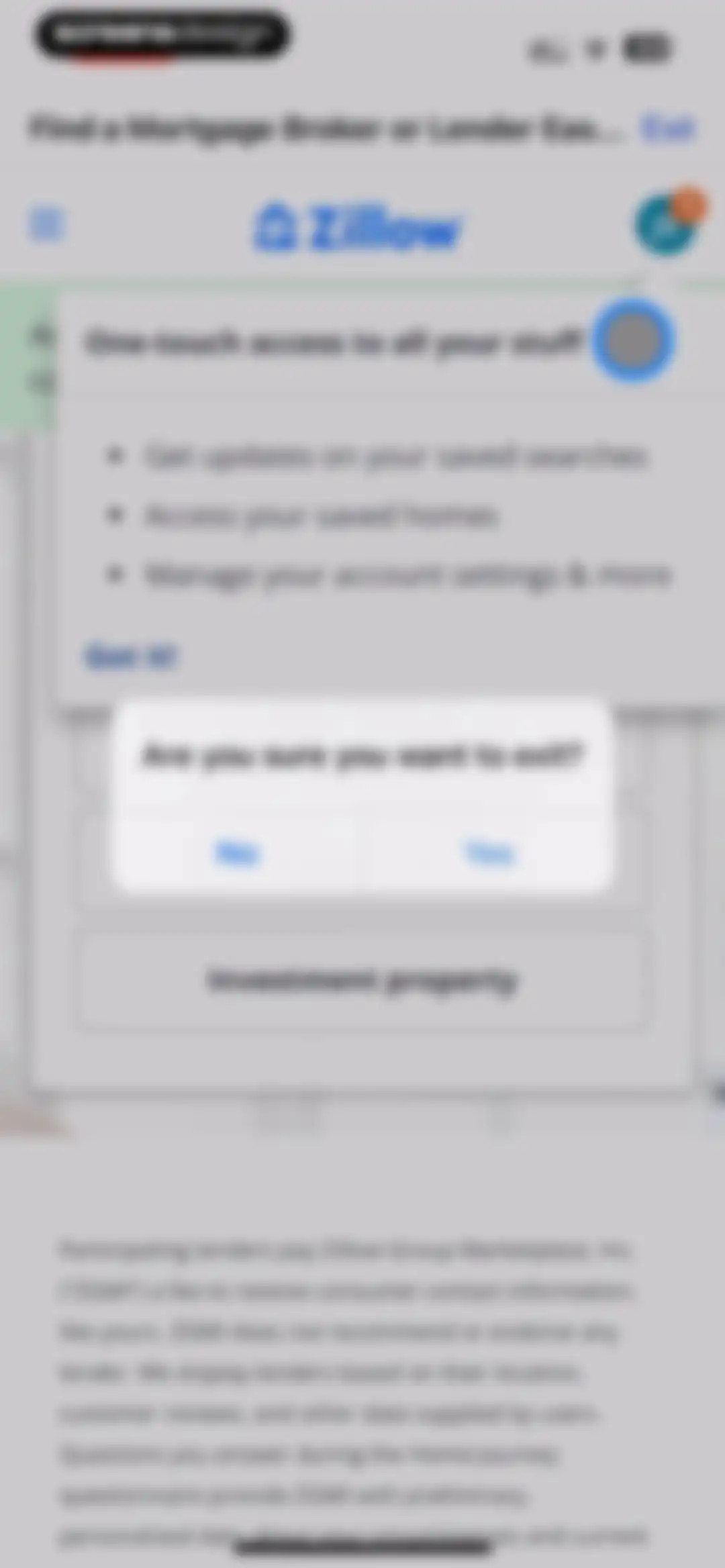 Zillow Real Estate & Rentals screen 133