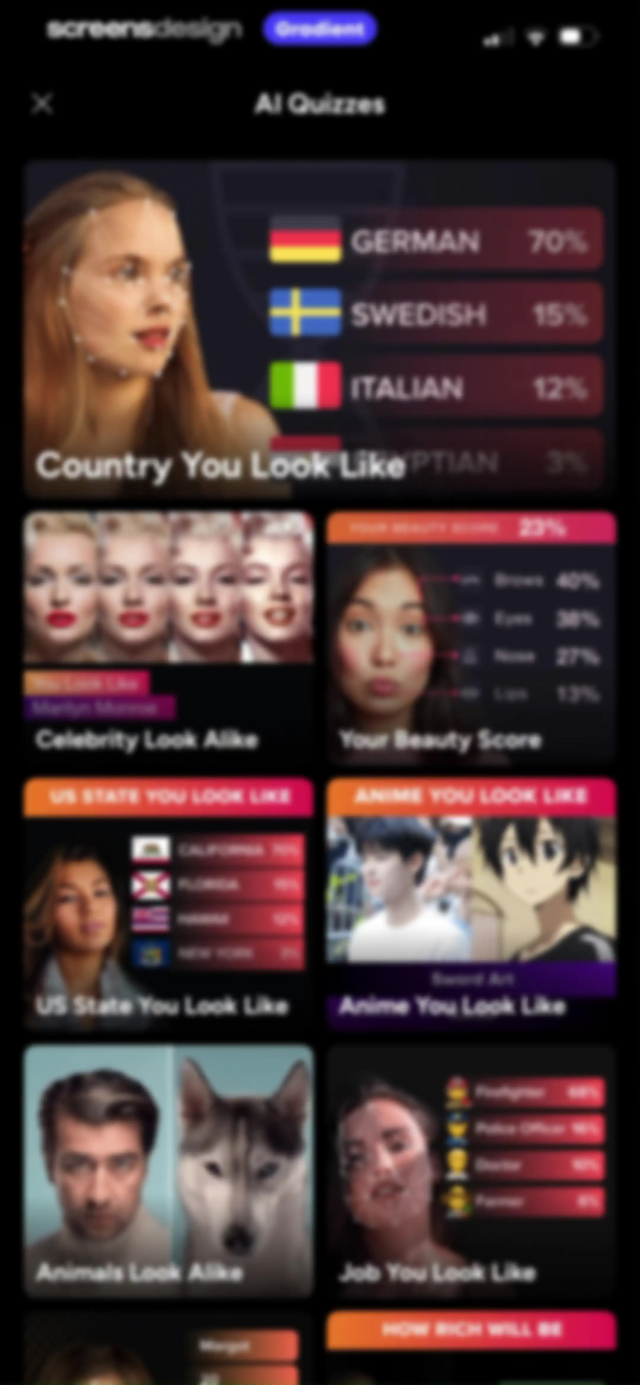 Gradient: You Look Like screen 27