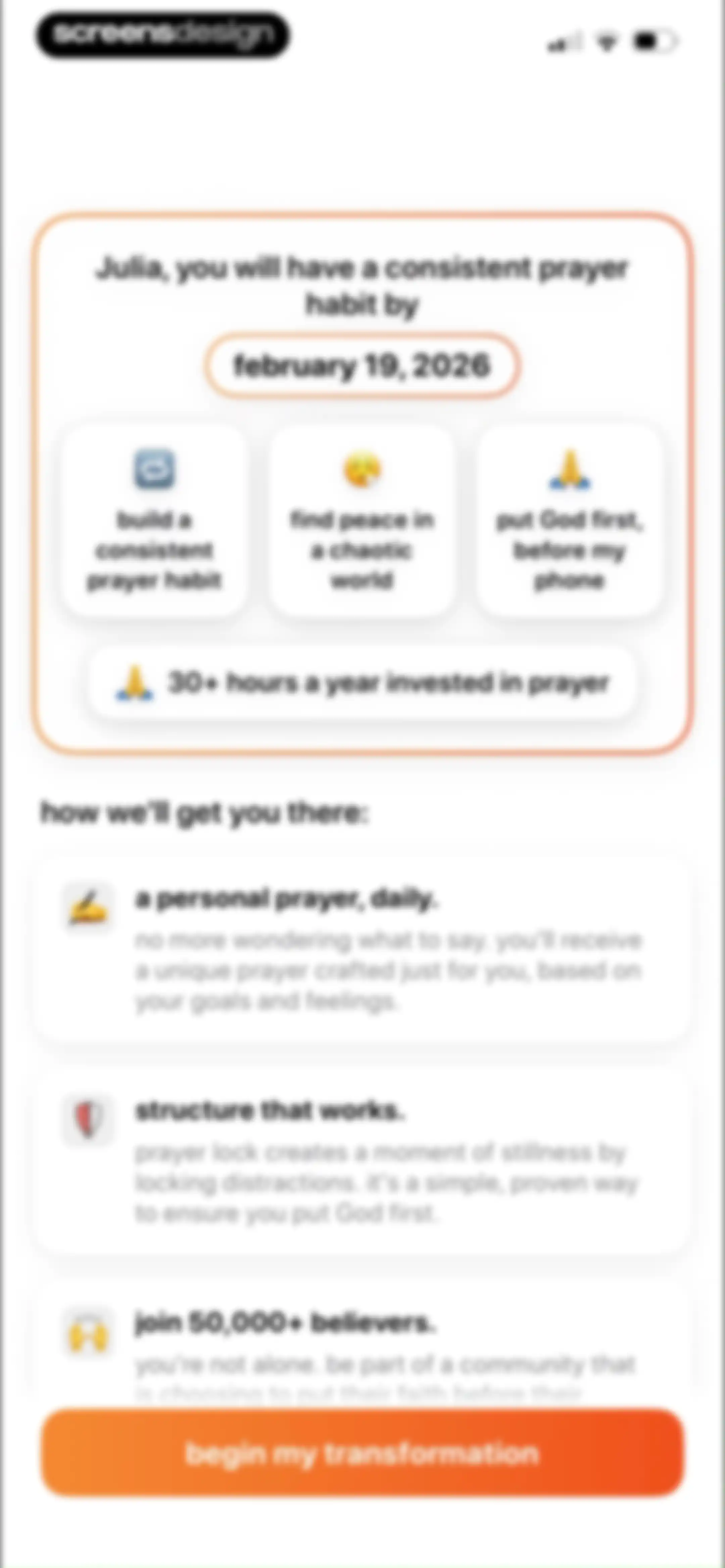 prayer lock: christian focus screen 44
