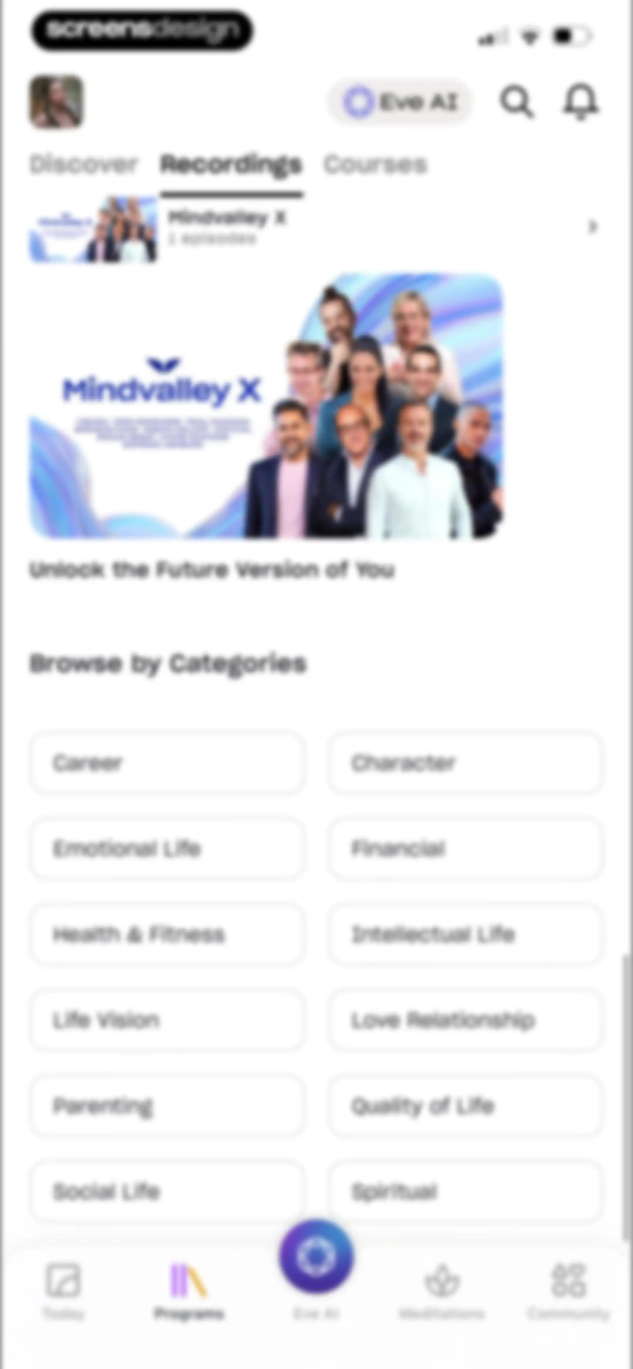 Mindvalley: Self Improvement screen 108