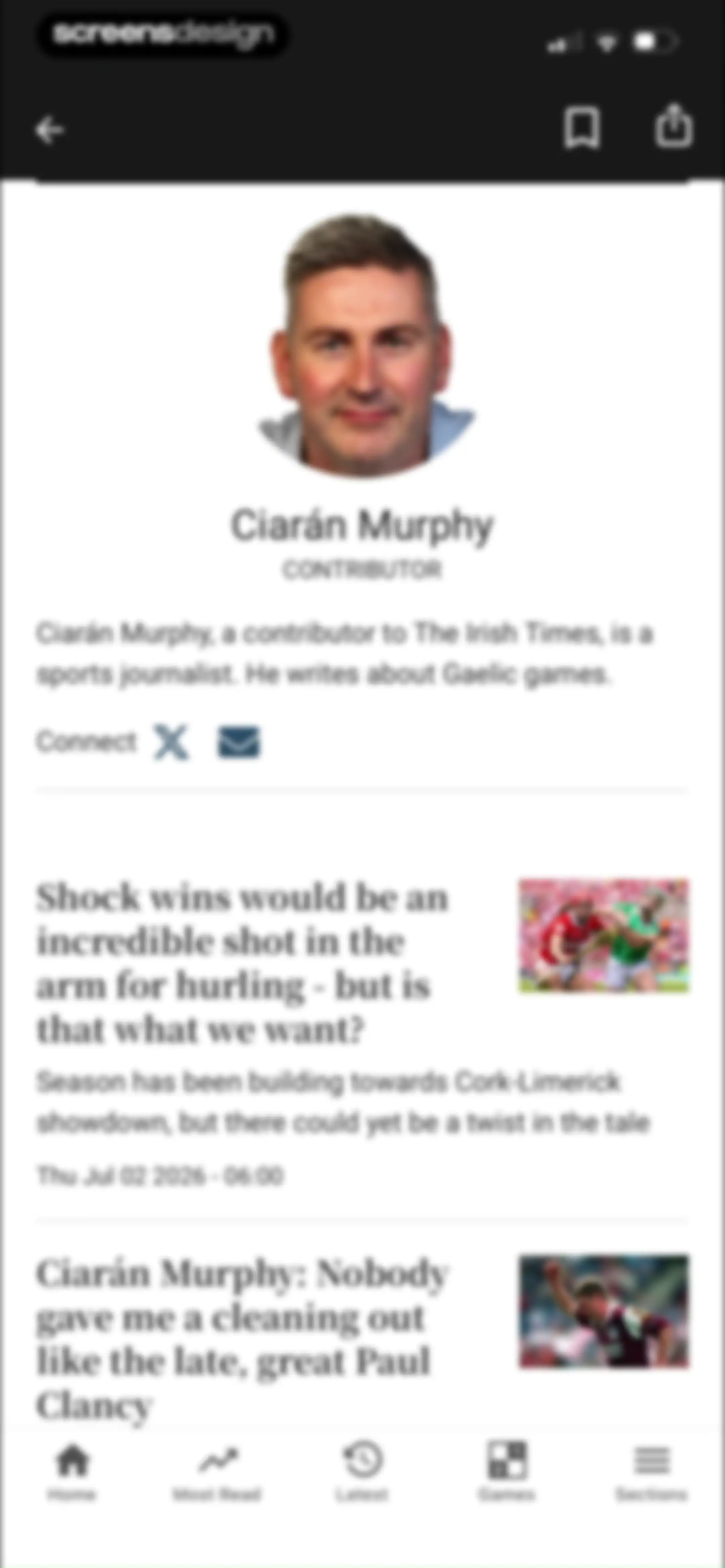 The Irish Times screen 41