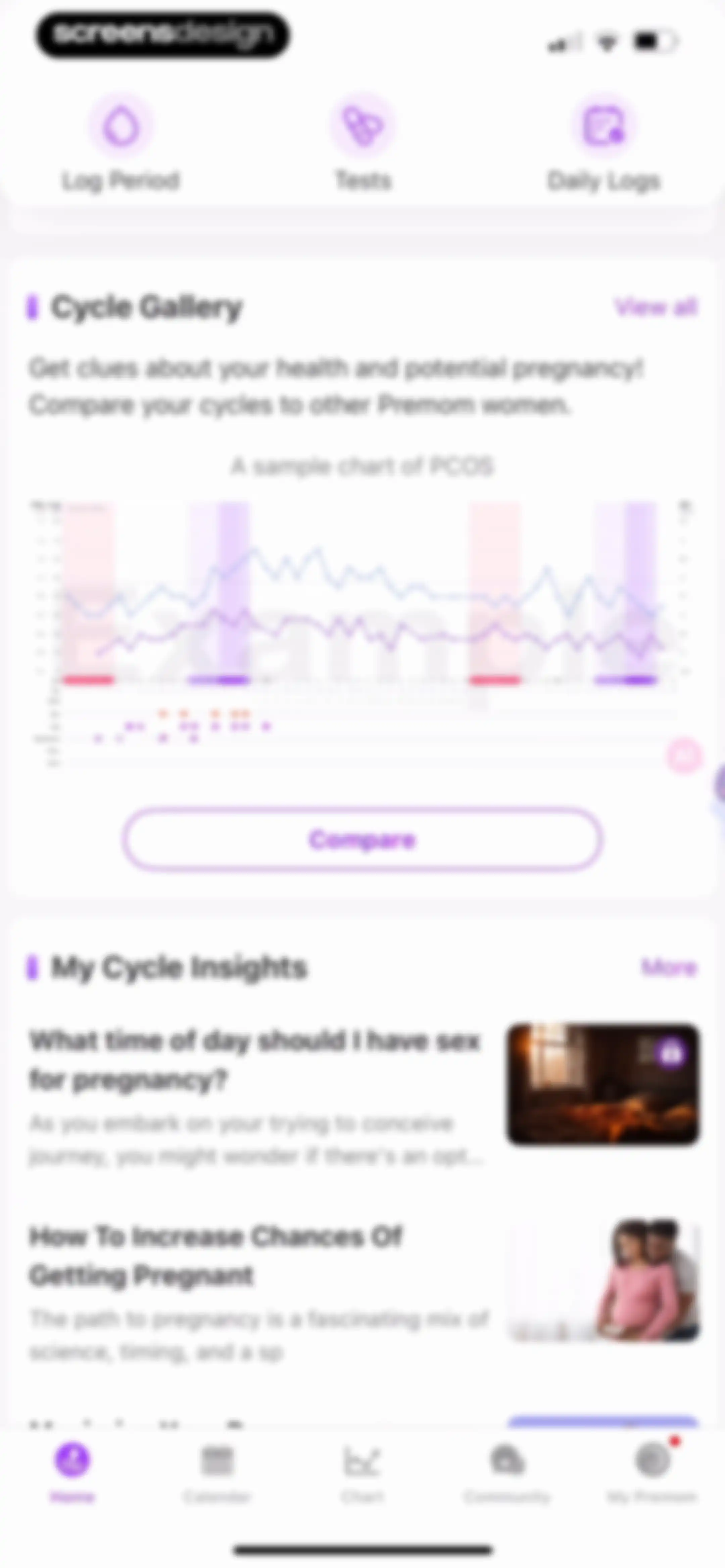 Premom-Ovulation Tracker, PCOS screen 141