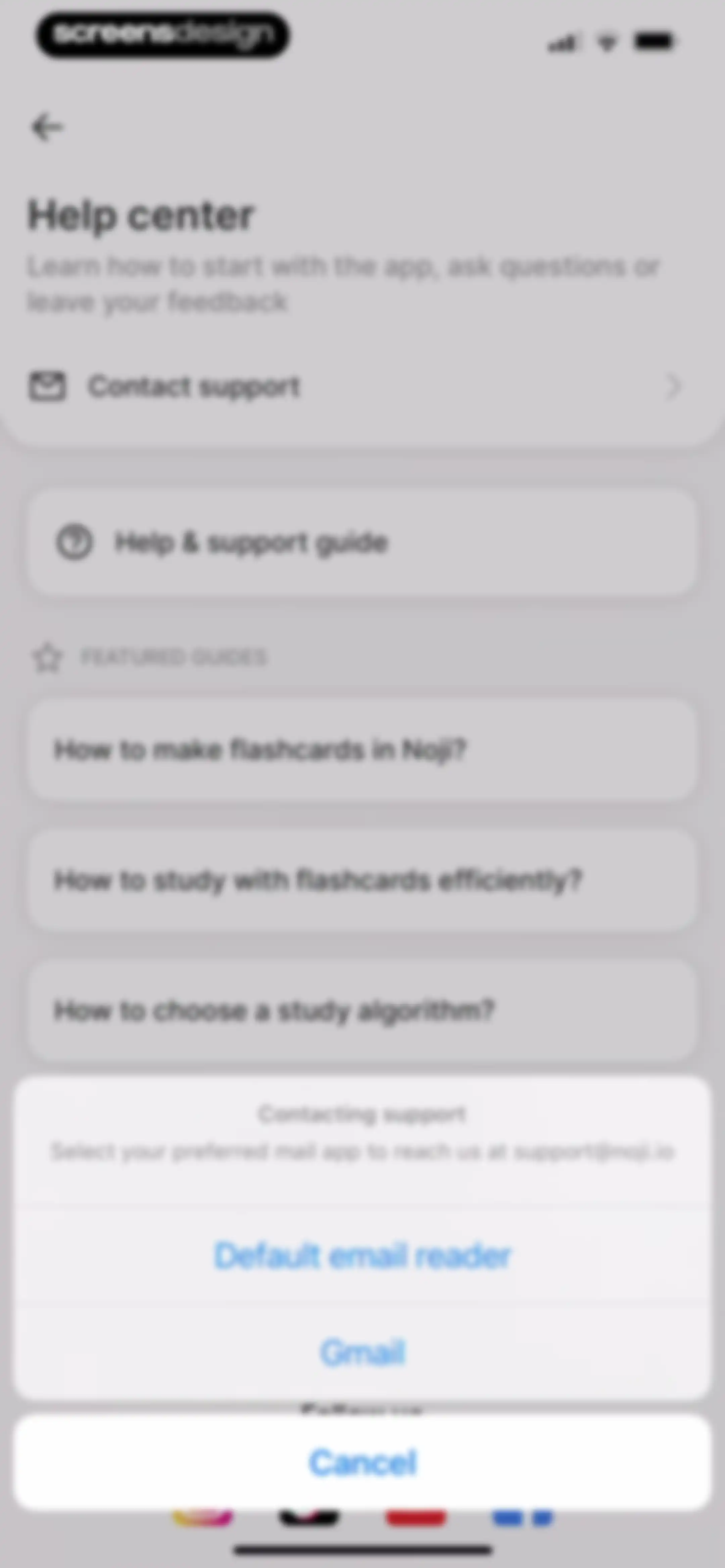 Noji - Flashcards study app screen 140