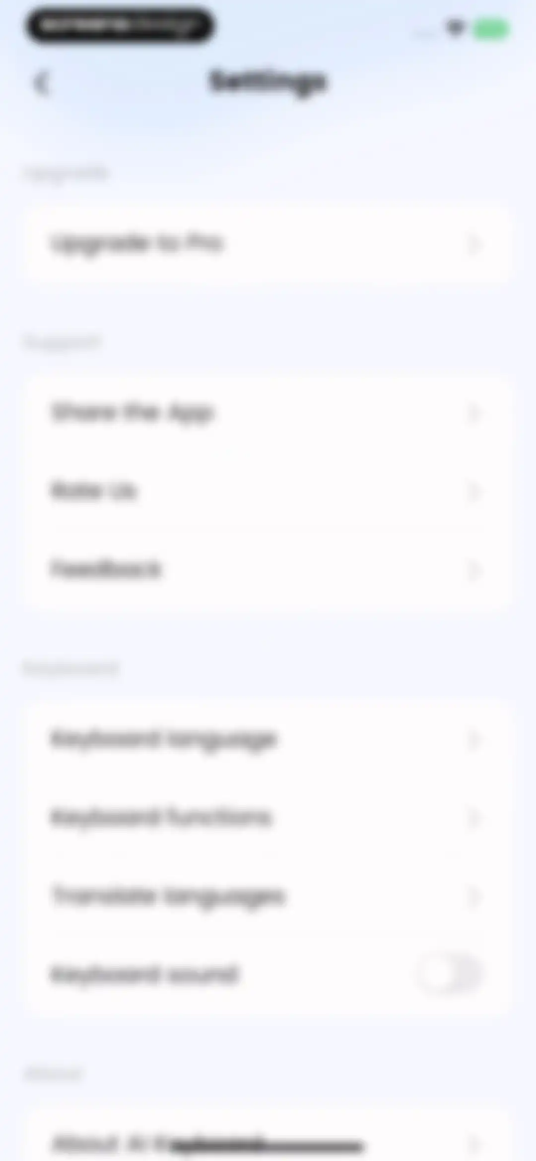 AI Keyboard: Chatbot, Grammar screen 50