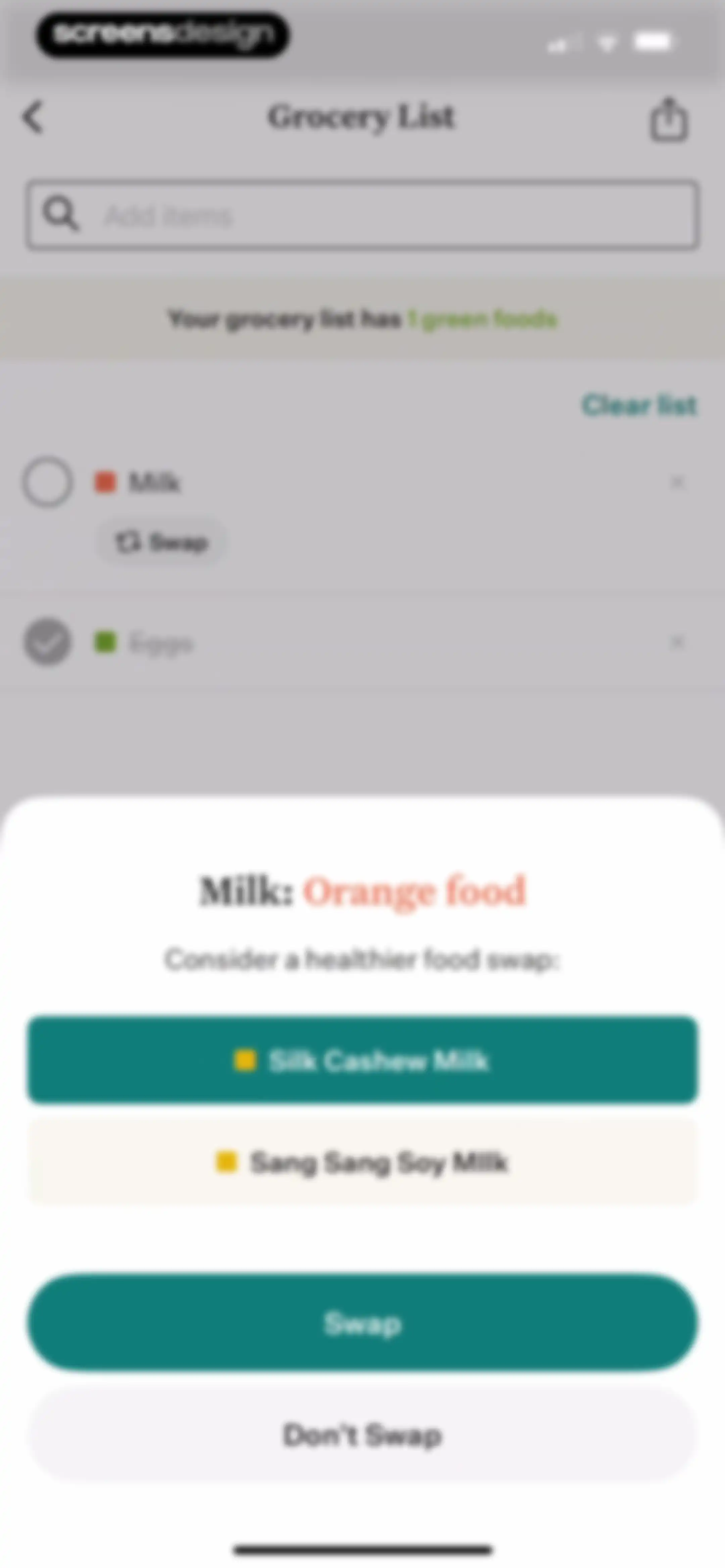 Noom Weight Loss, Food Tracker screen 302