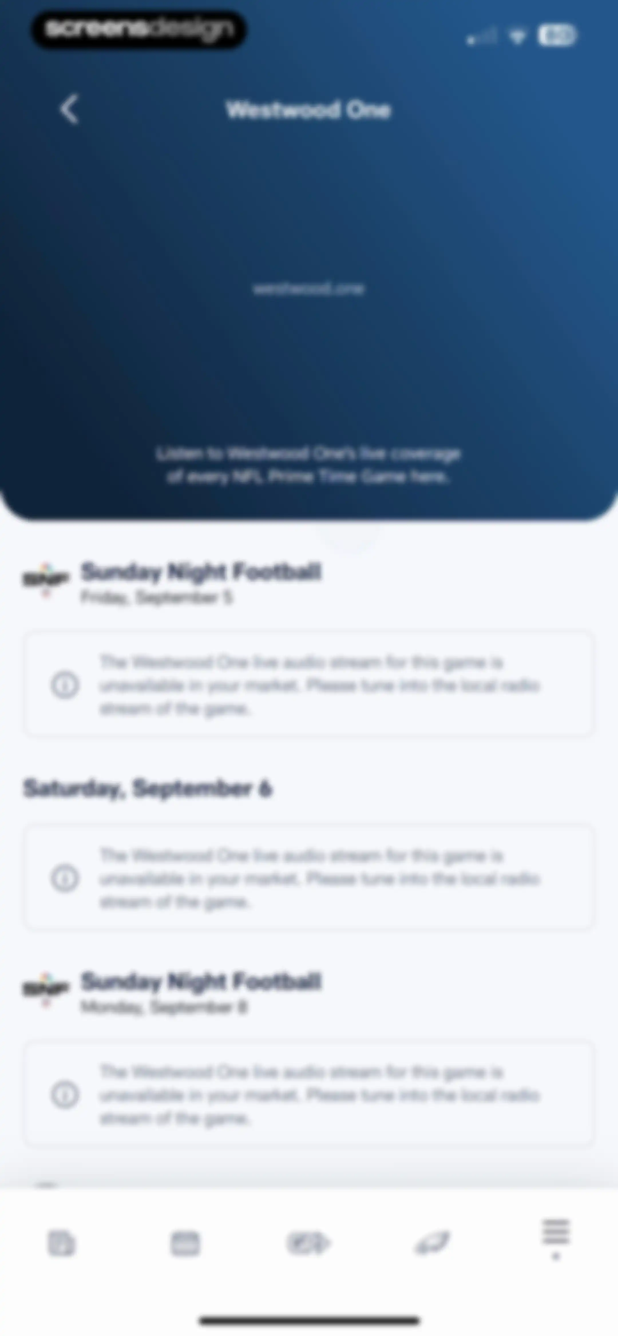 NFL screen 125