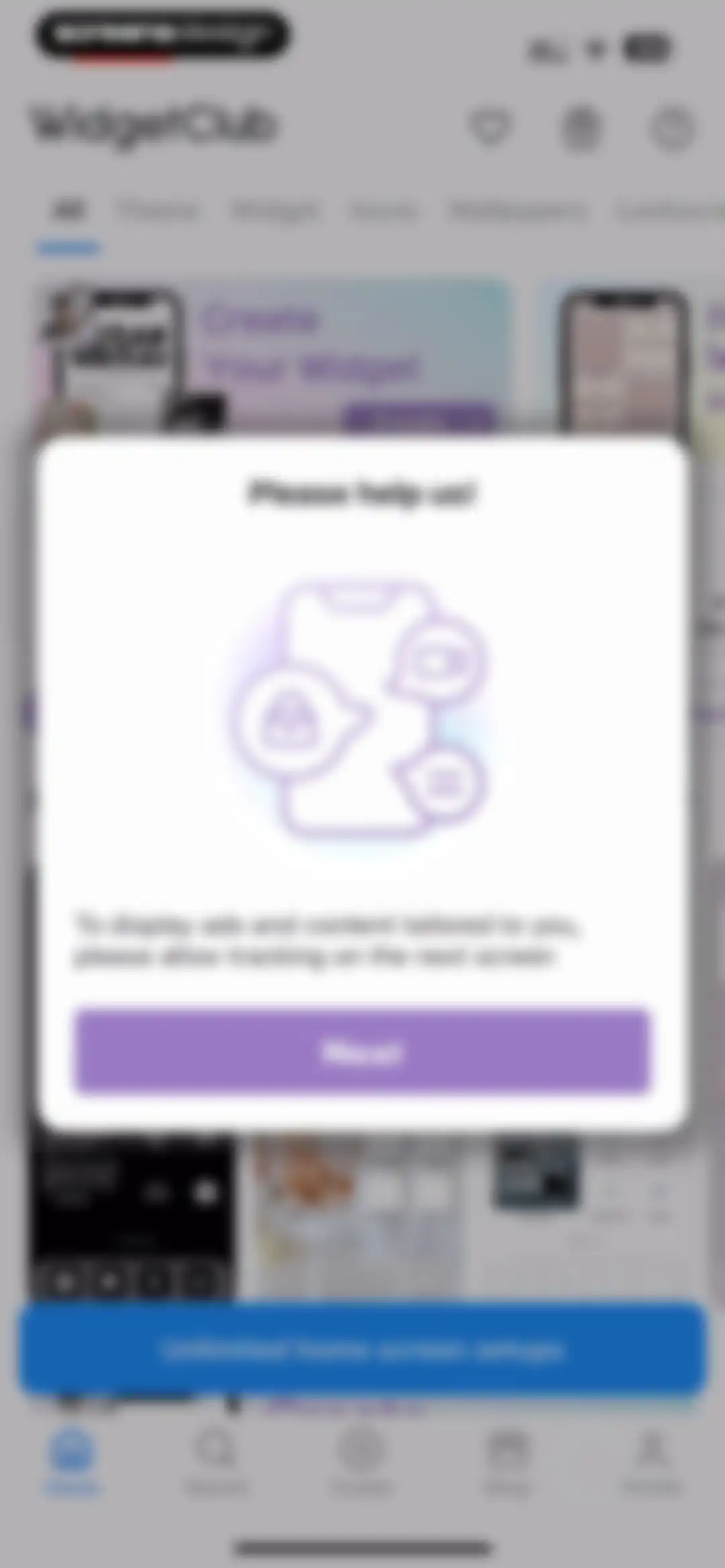 WidgetClub:Widget, Theme, Icon screen 9