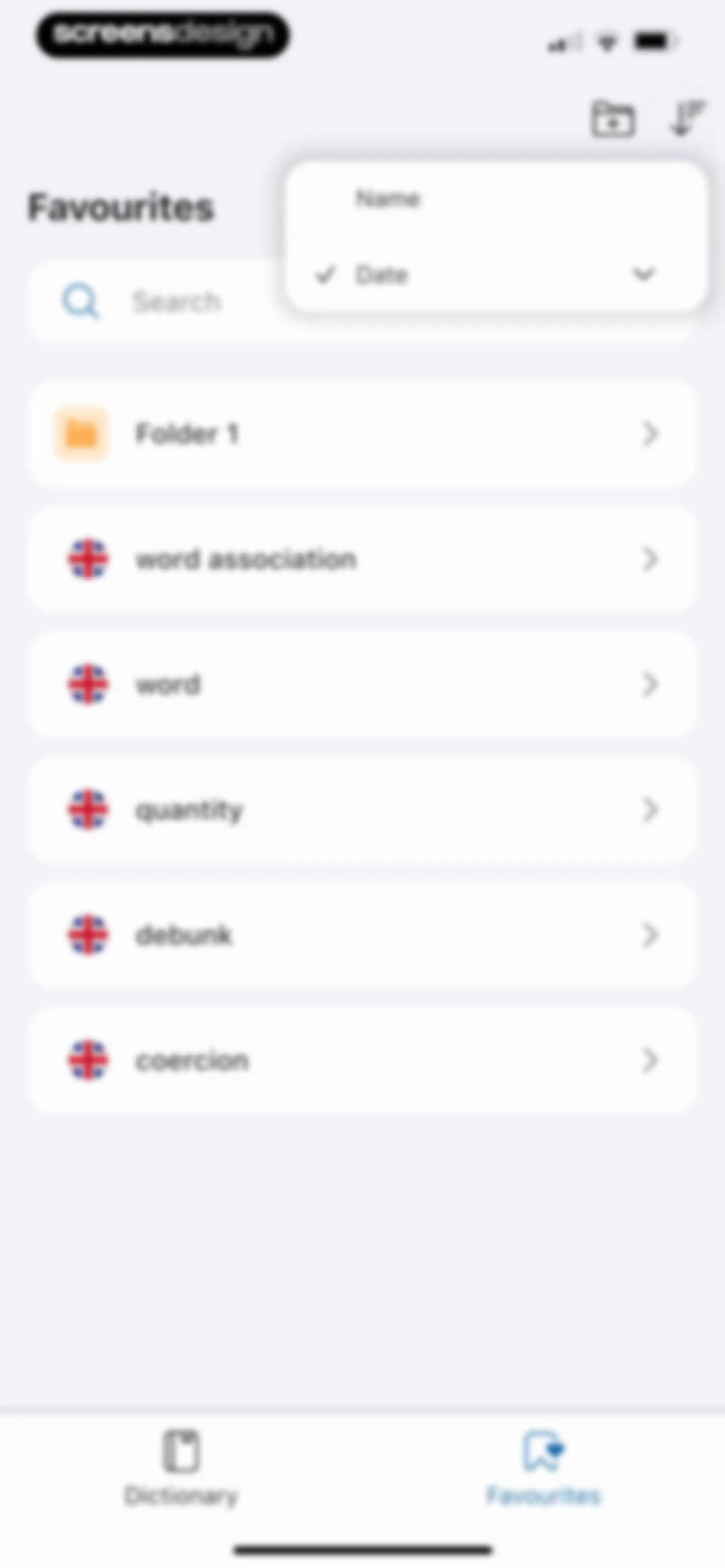 Oxford Dictionary & Thesaurus screen 51