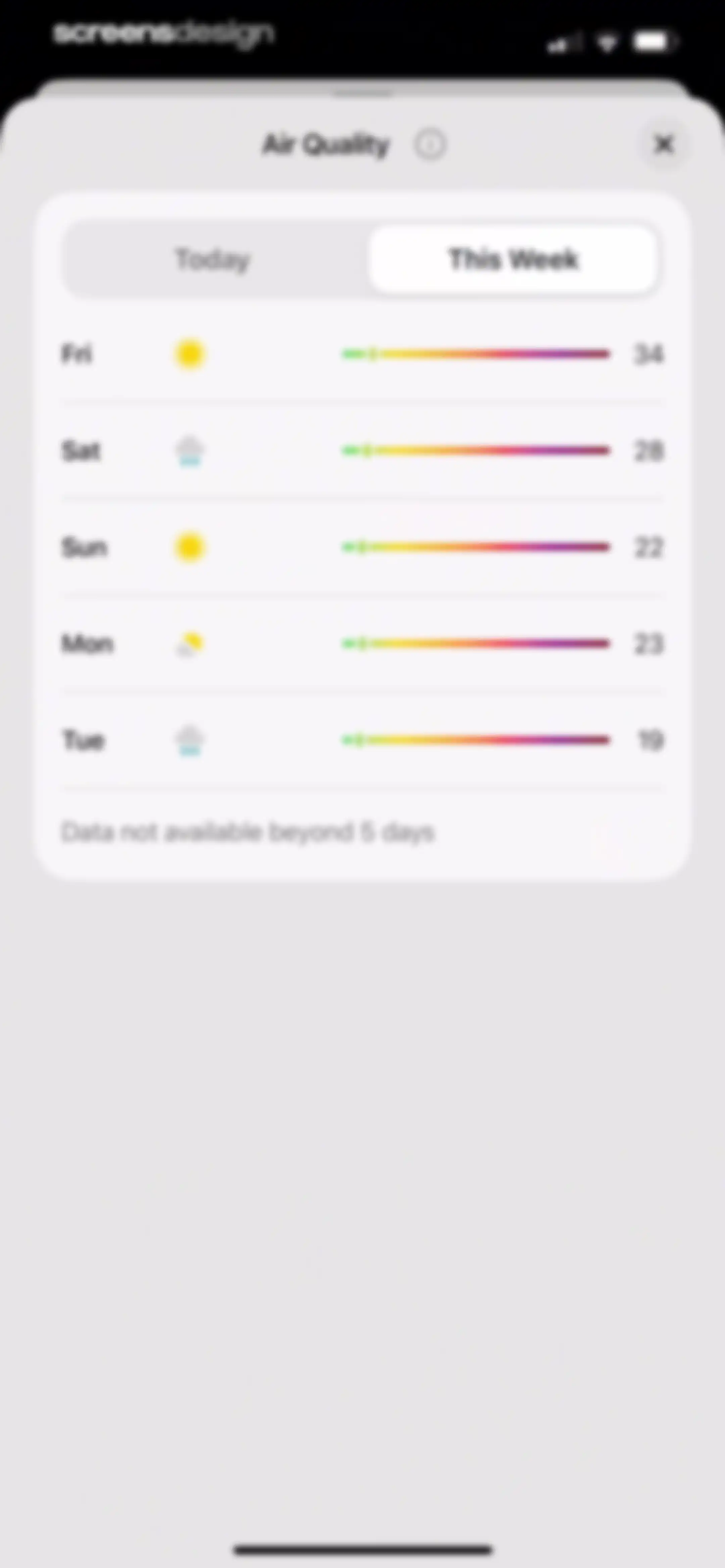 Element: Weather Radar screen 49