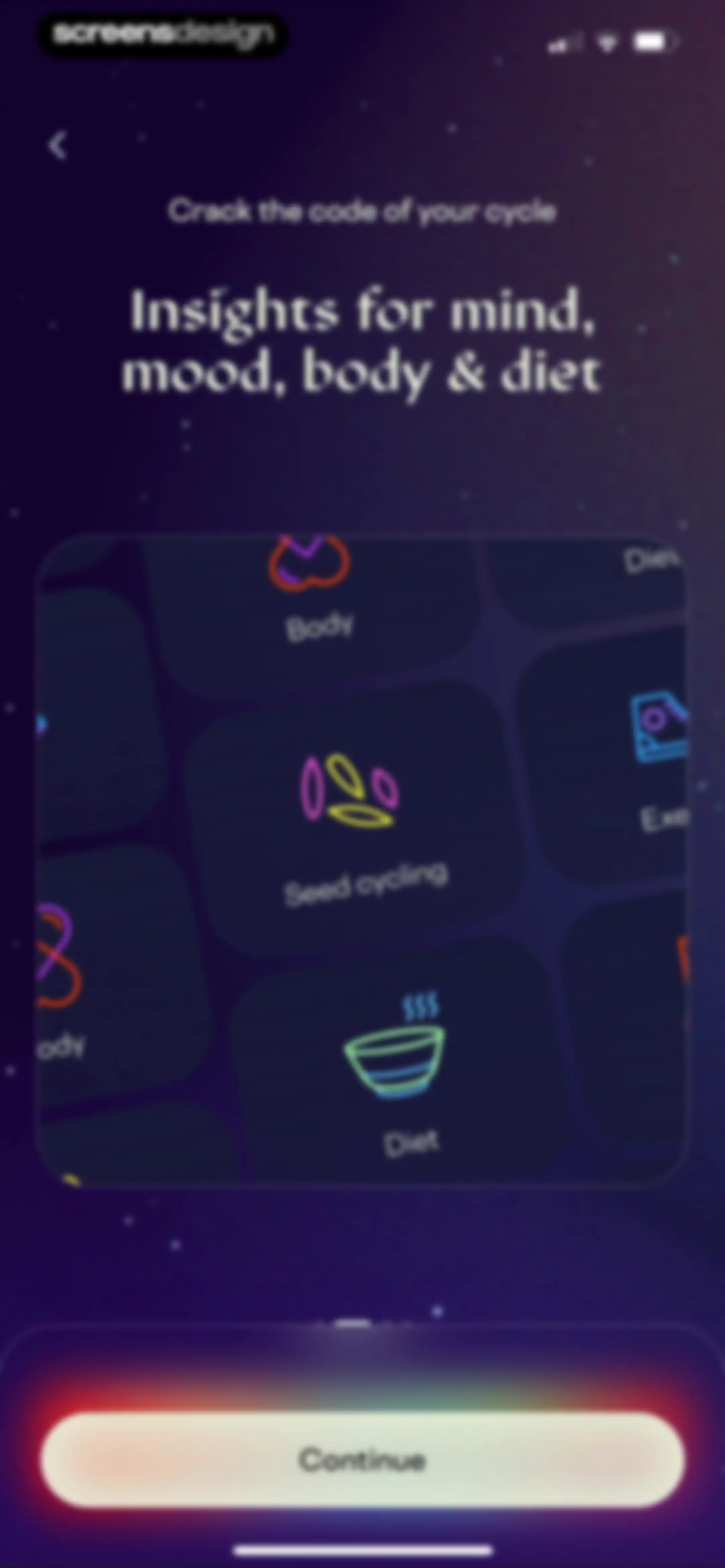 Stardust Period Tracker screen 23