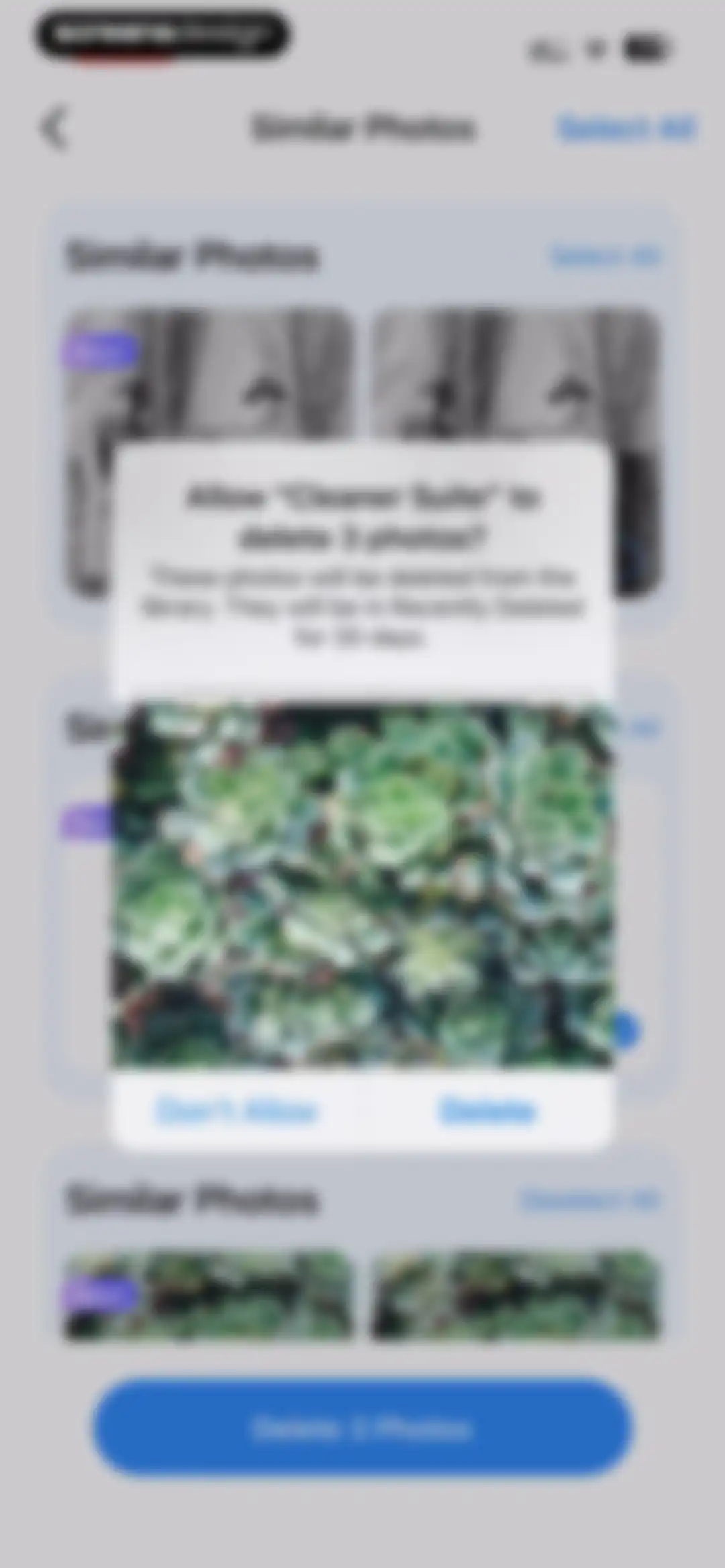 Cleaner Suite:Clean up Storage screen 36