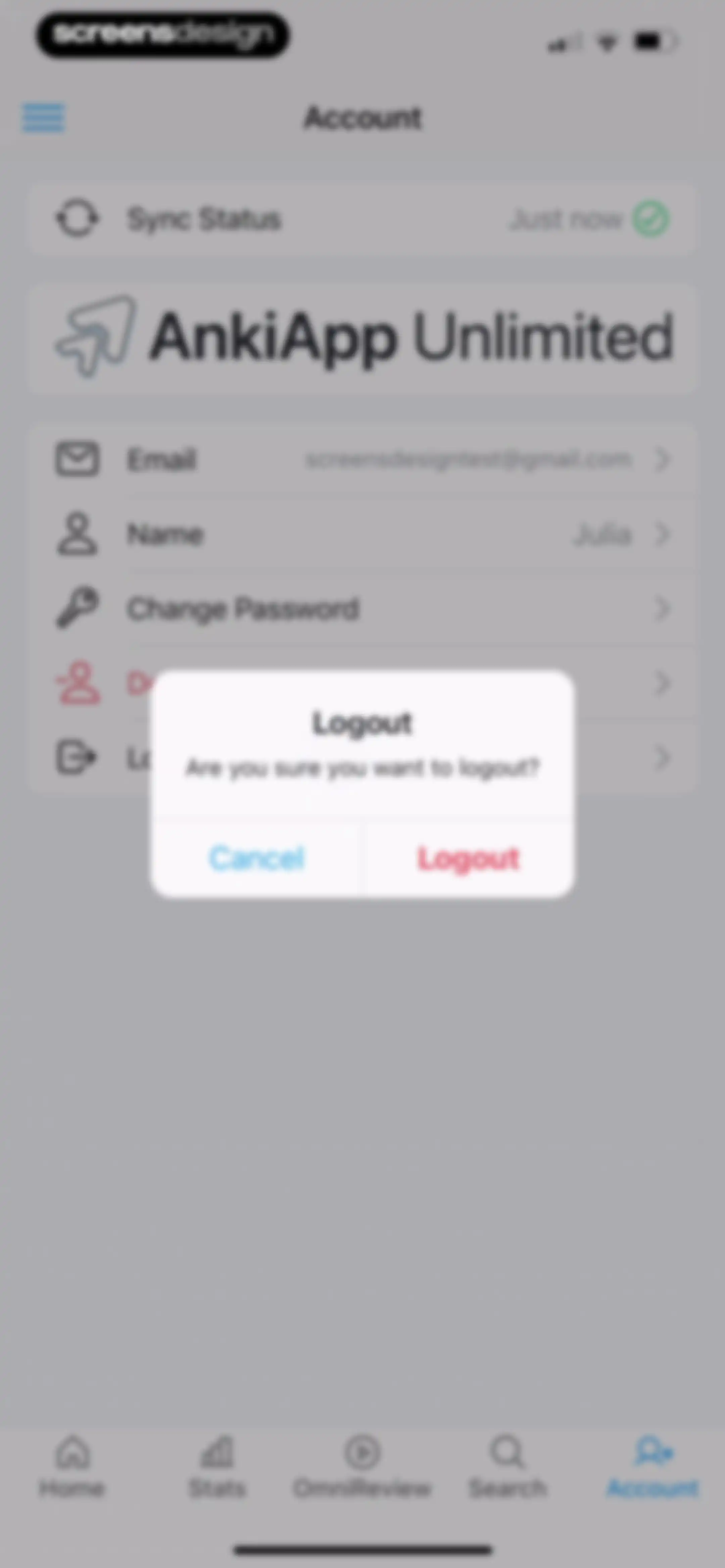 AlgoApp - Flashcards screen 112