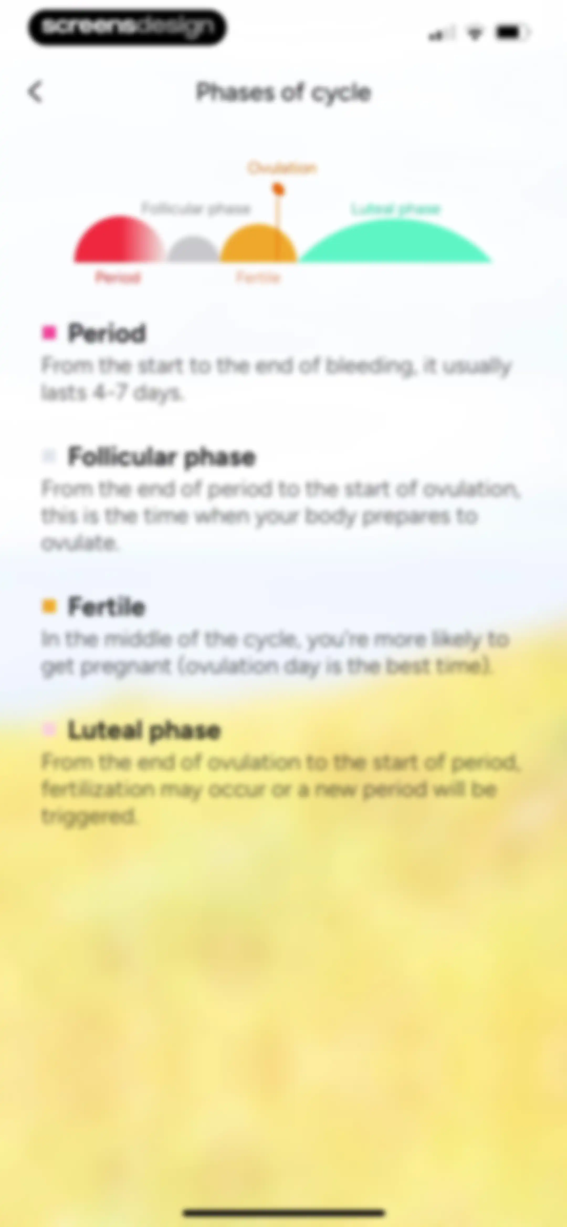 Period Tracker Period Calendar screen 203