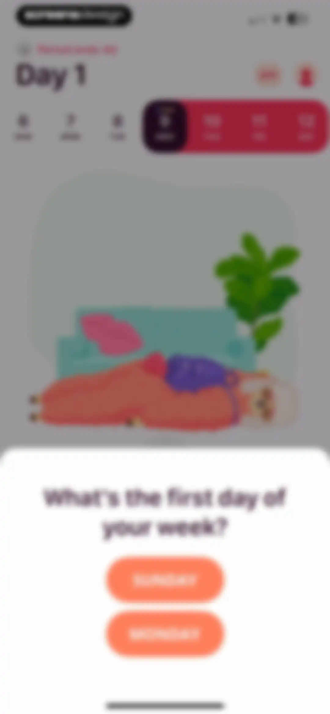 My period calendar Pinkllama screen 36