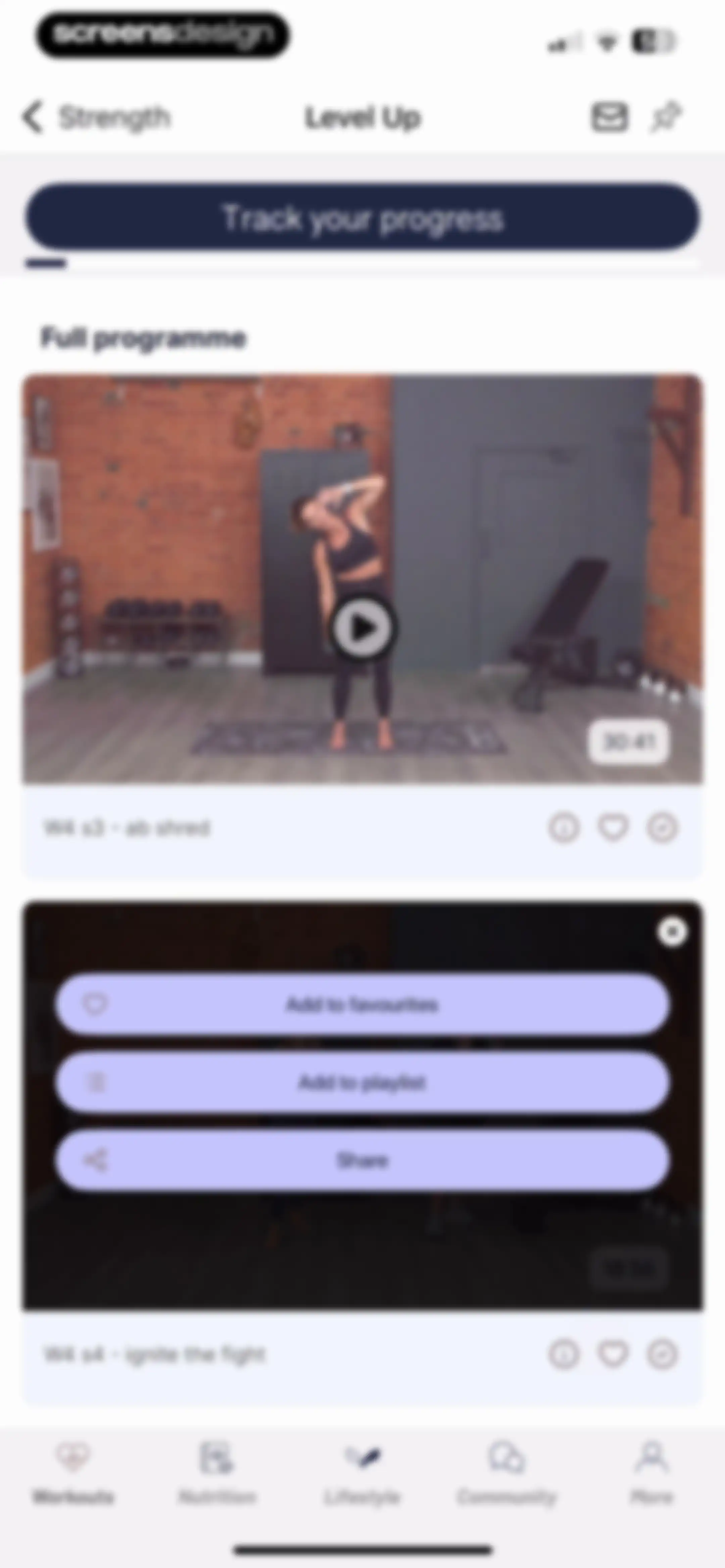 Results Wellness Lifestyle screen 74