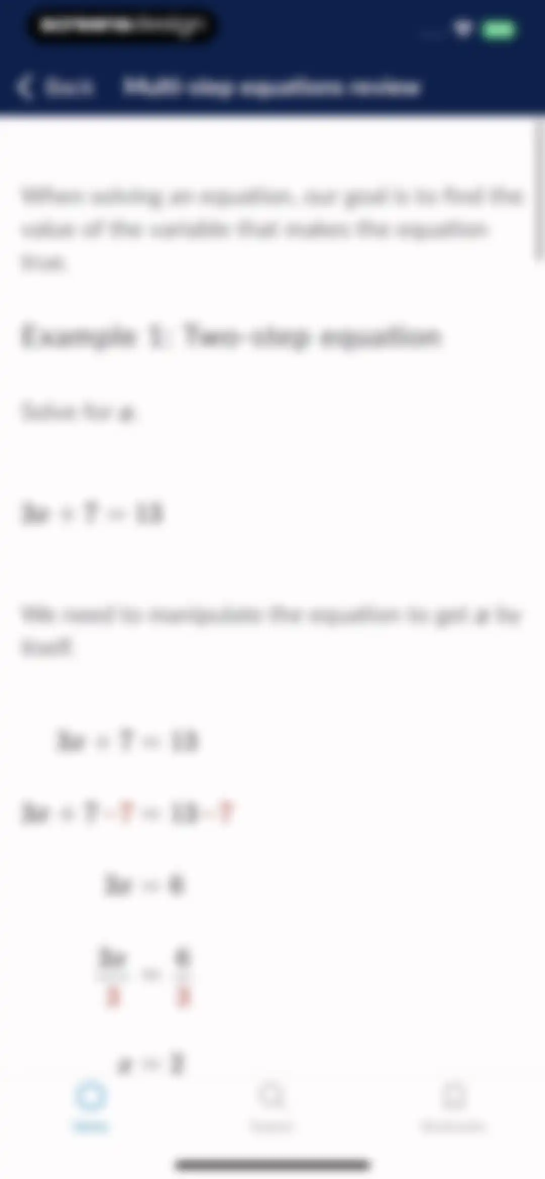 Khan Academy screen 38