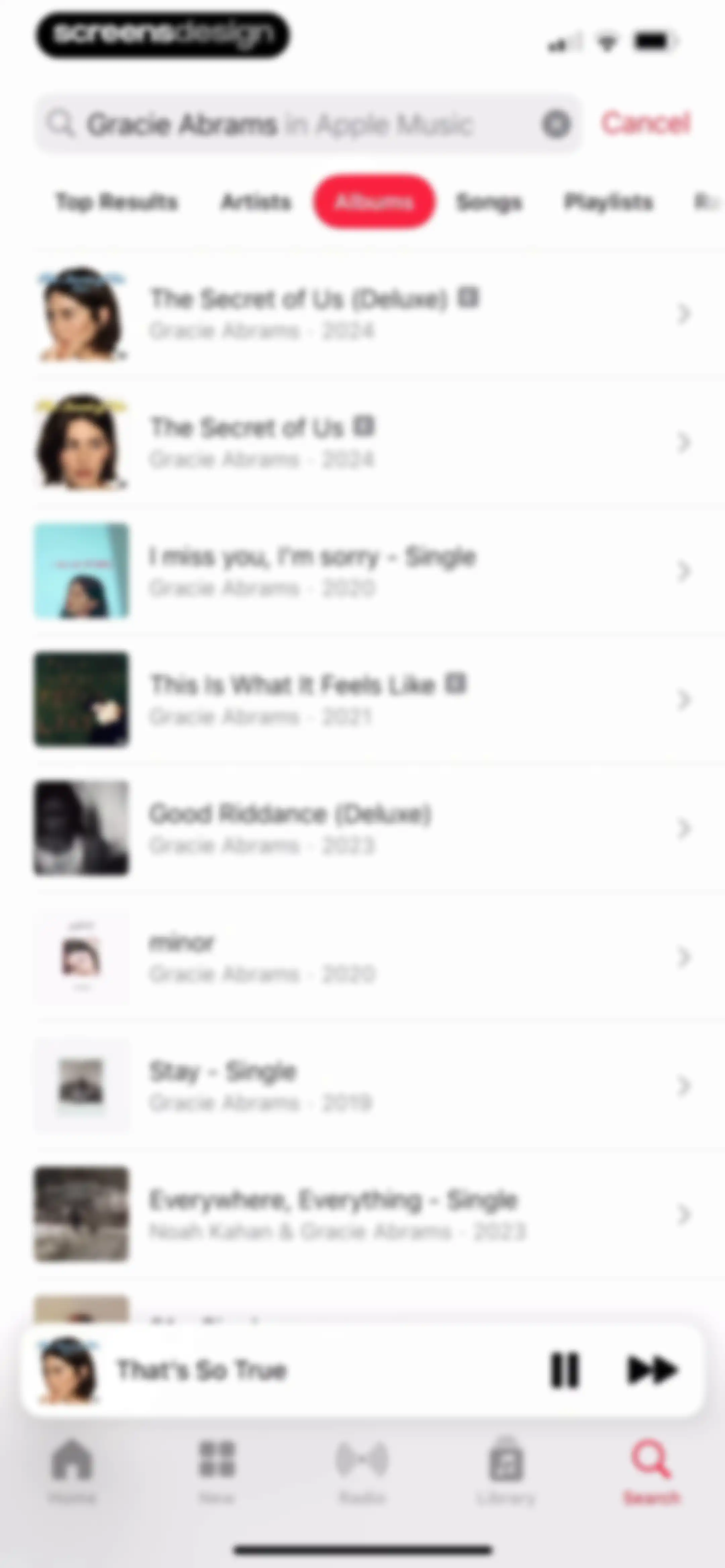 Apple Music screen 148