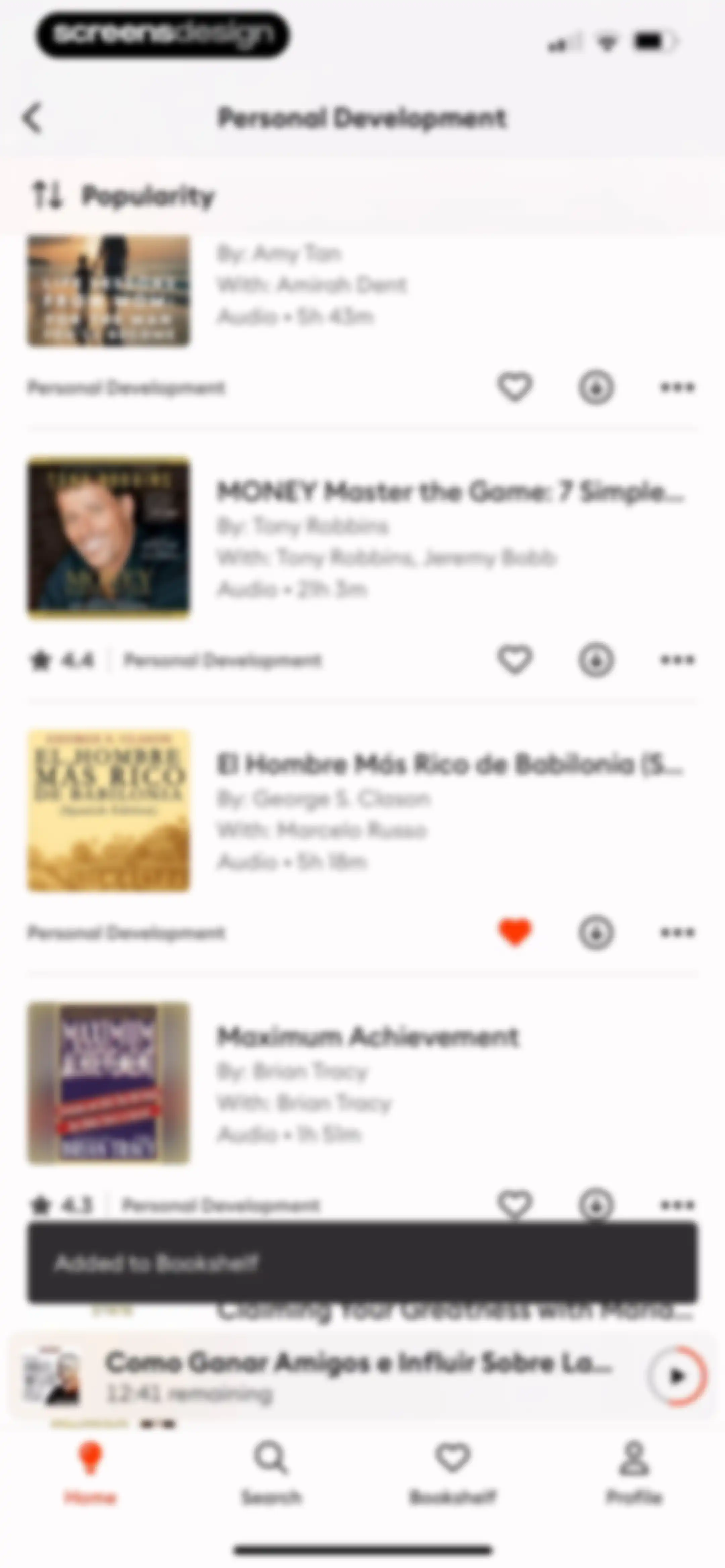Storytel - Audiobooks Library screen 48