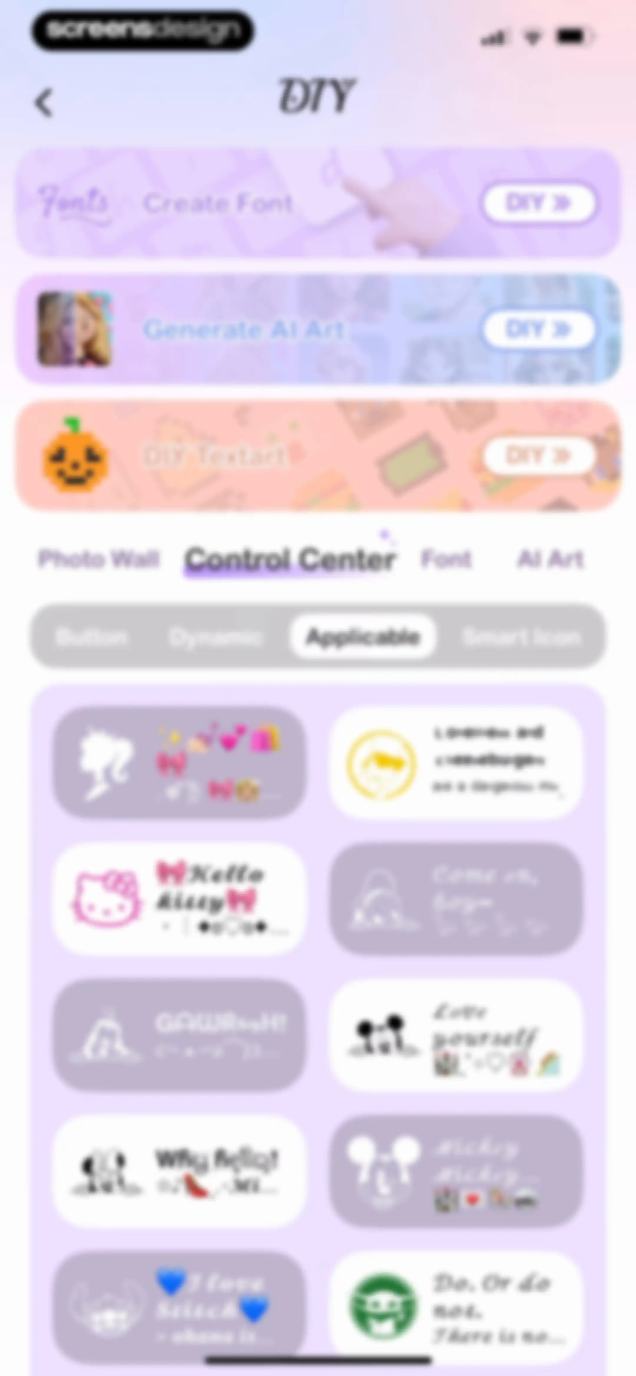 Cool Themes & Fonts: Cute Text screen 85