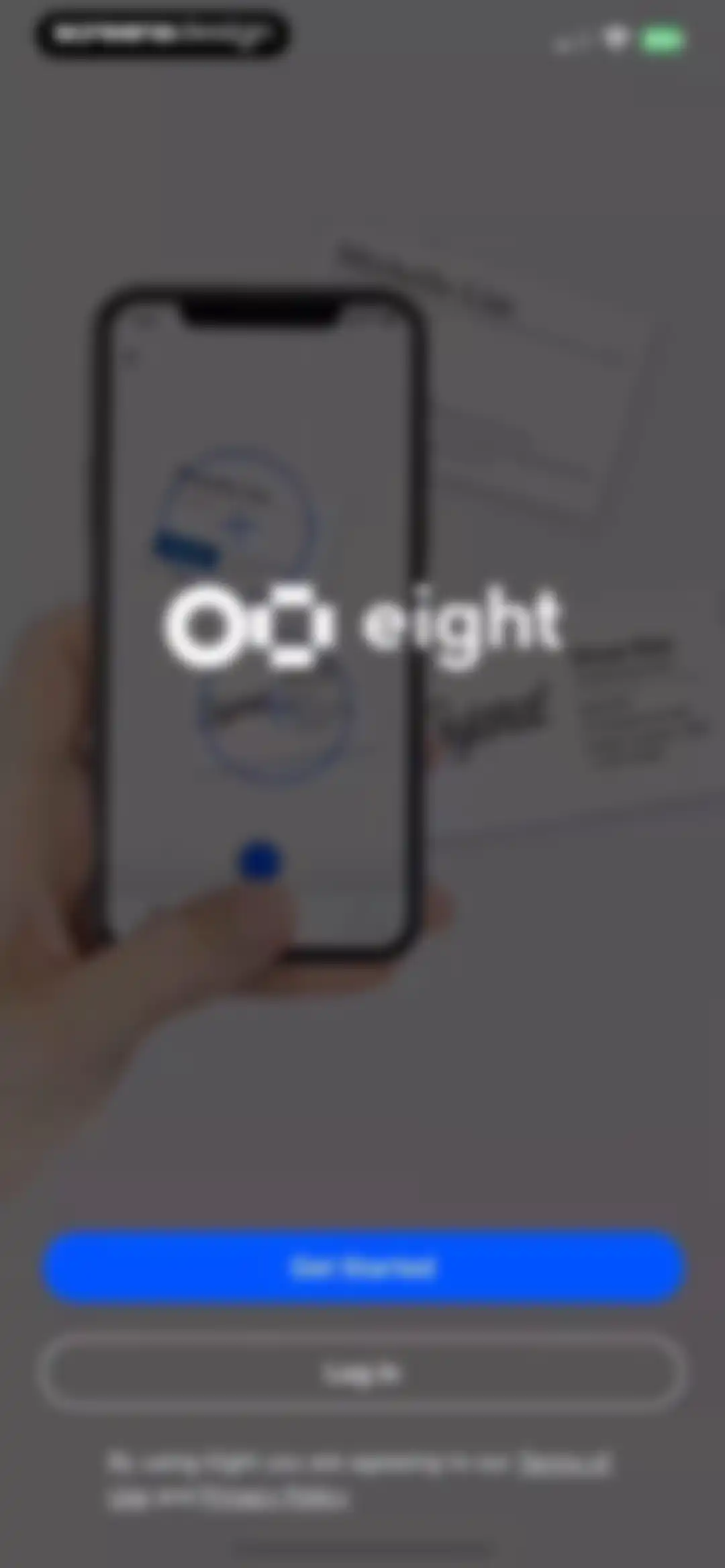 Eight: Business Card Manager screen 2