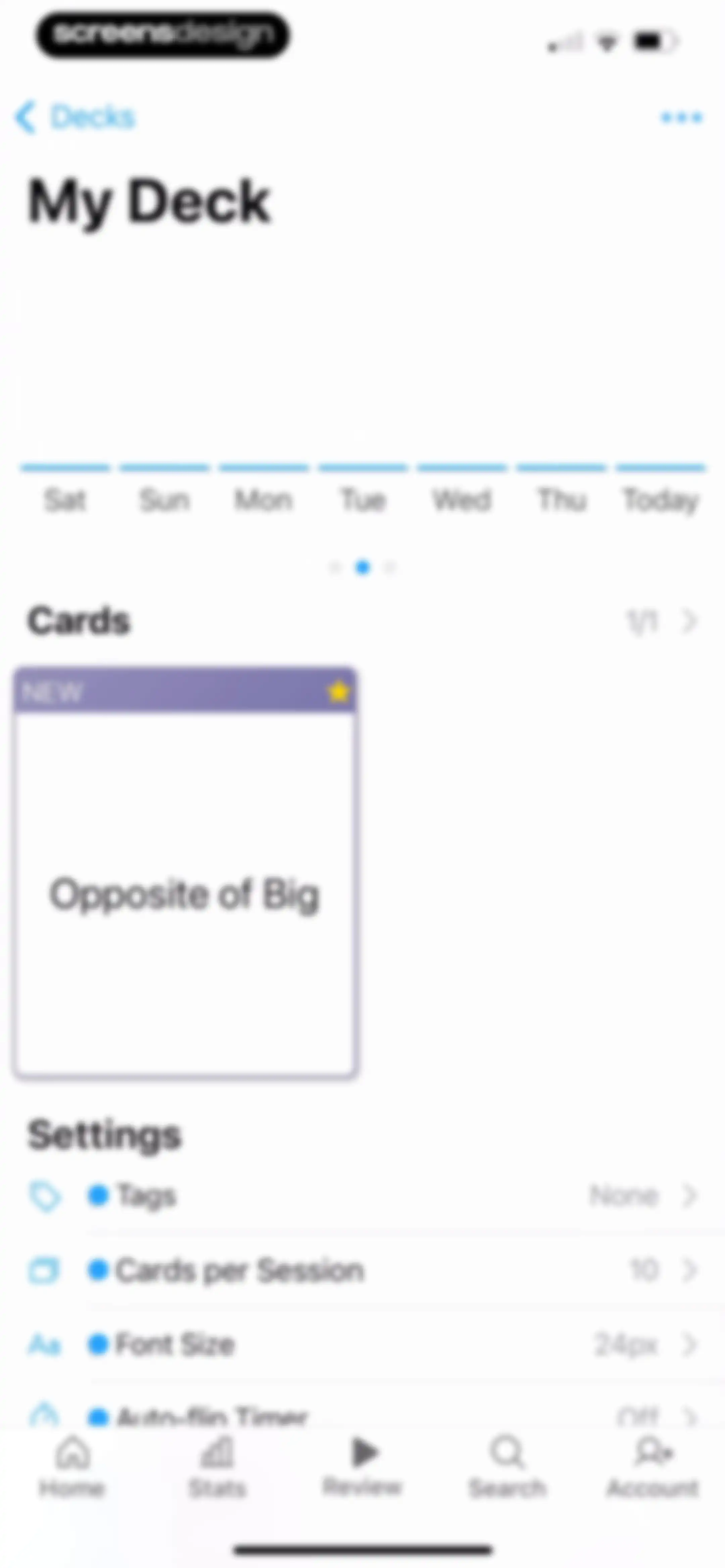 AlgoApp - Flashcards screen 32