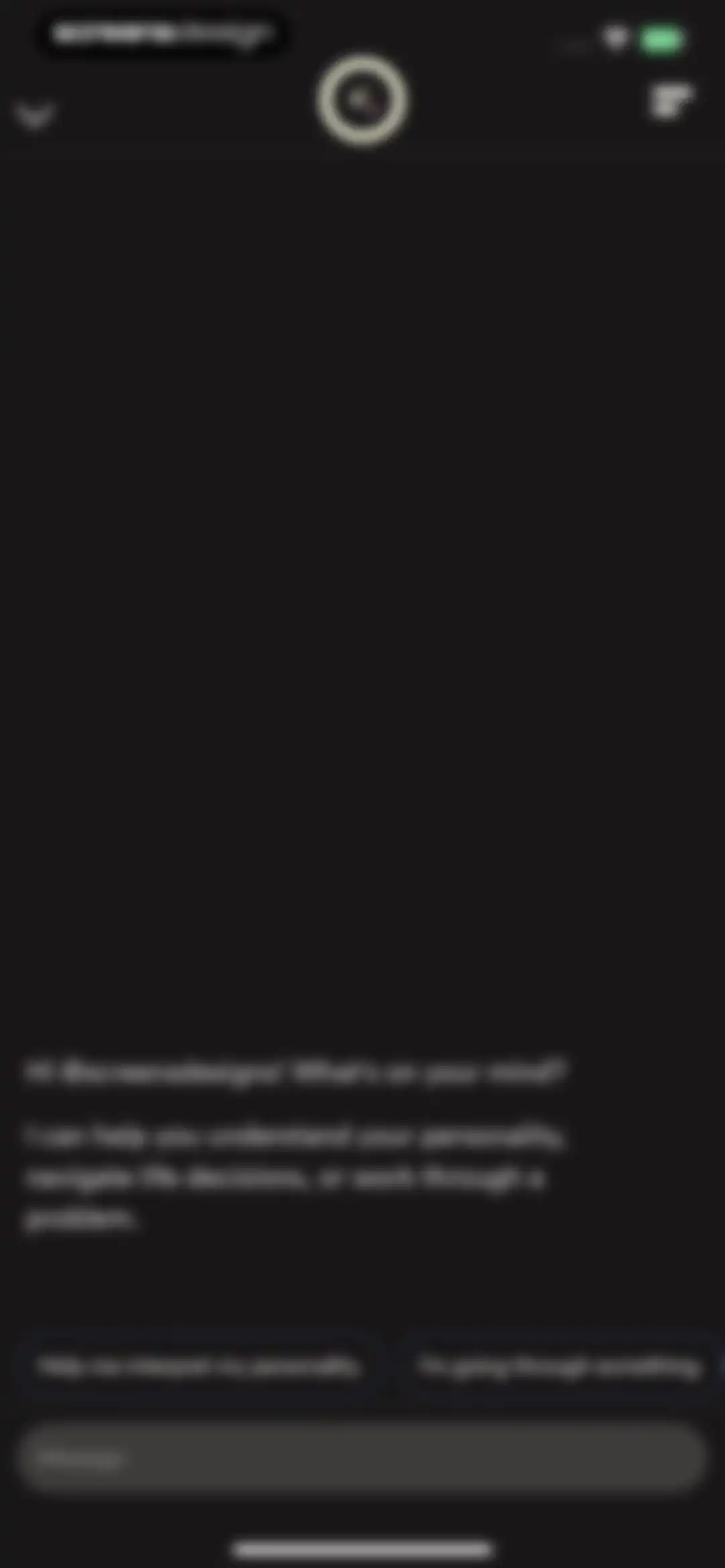 Dimensional: Personality Test screen 116