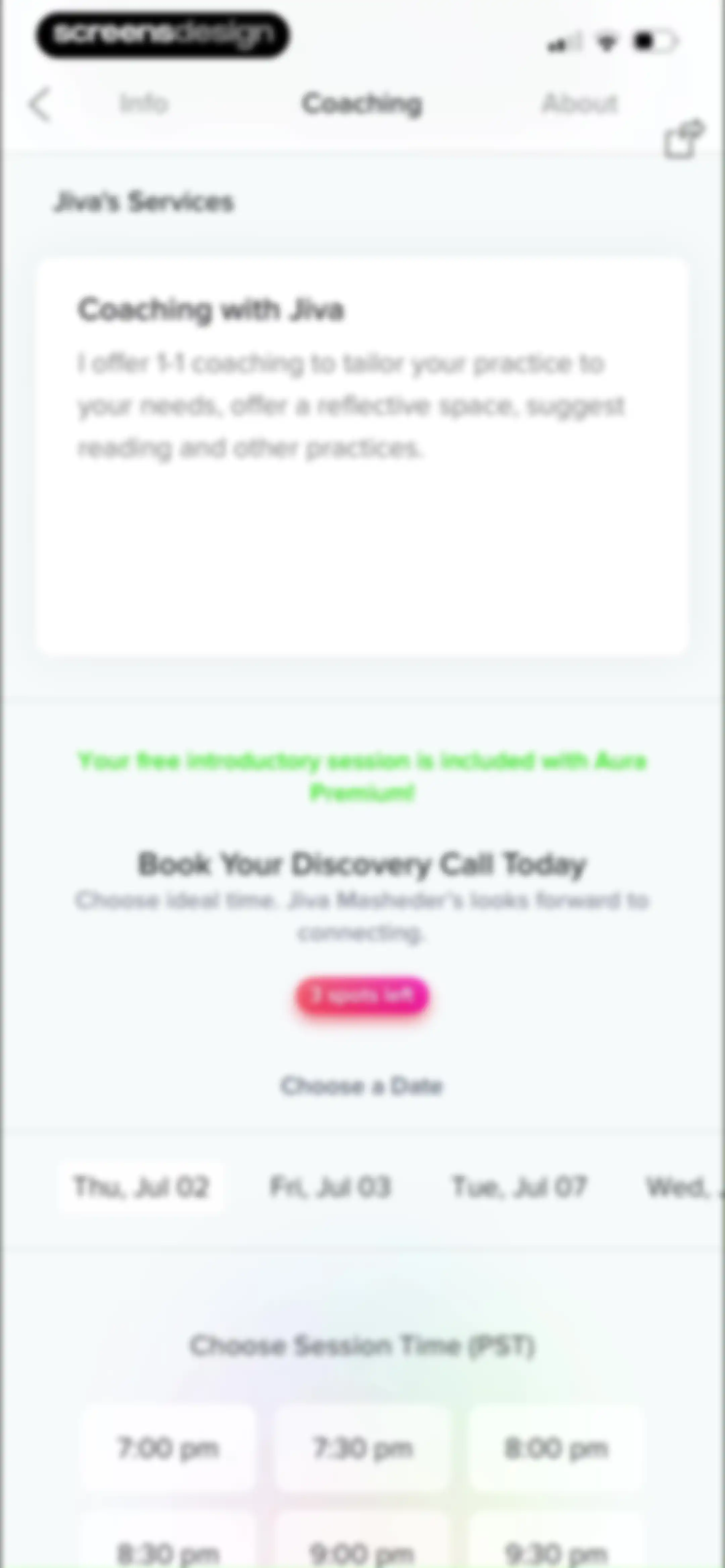 Aura: Meditation & Sleep, CBT screen 92