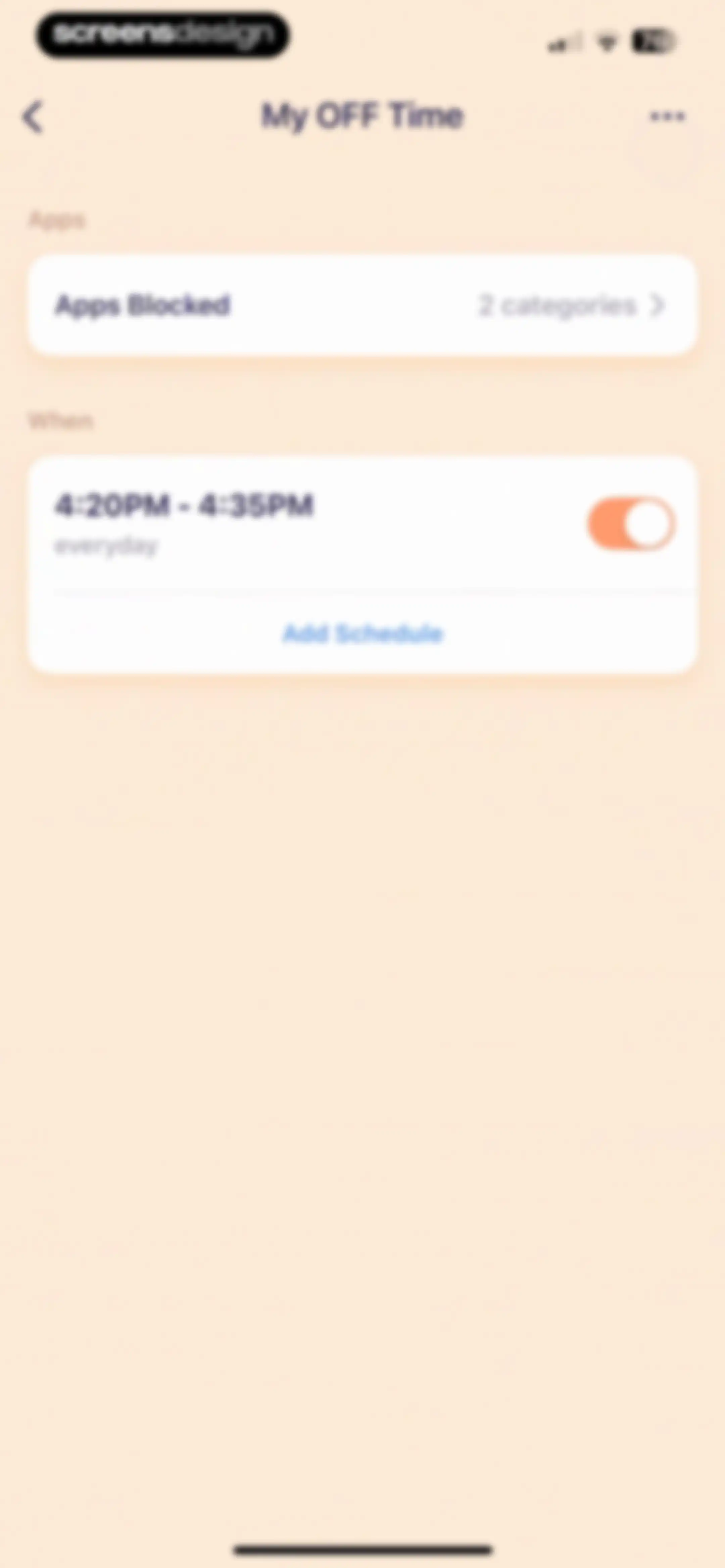 OffScreen: Screen Time Control screen 45