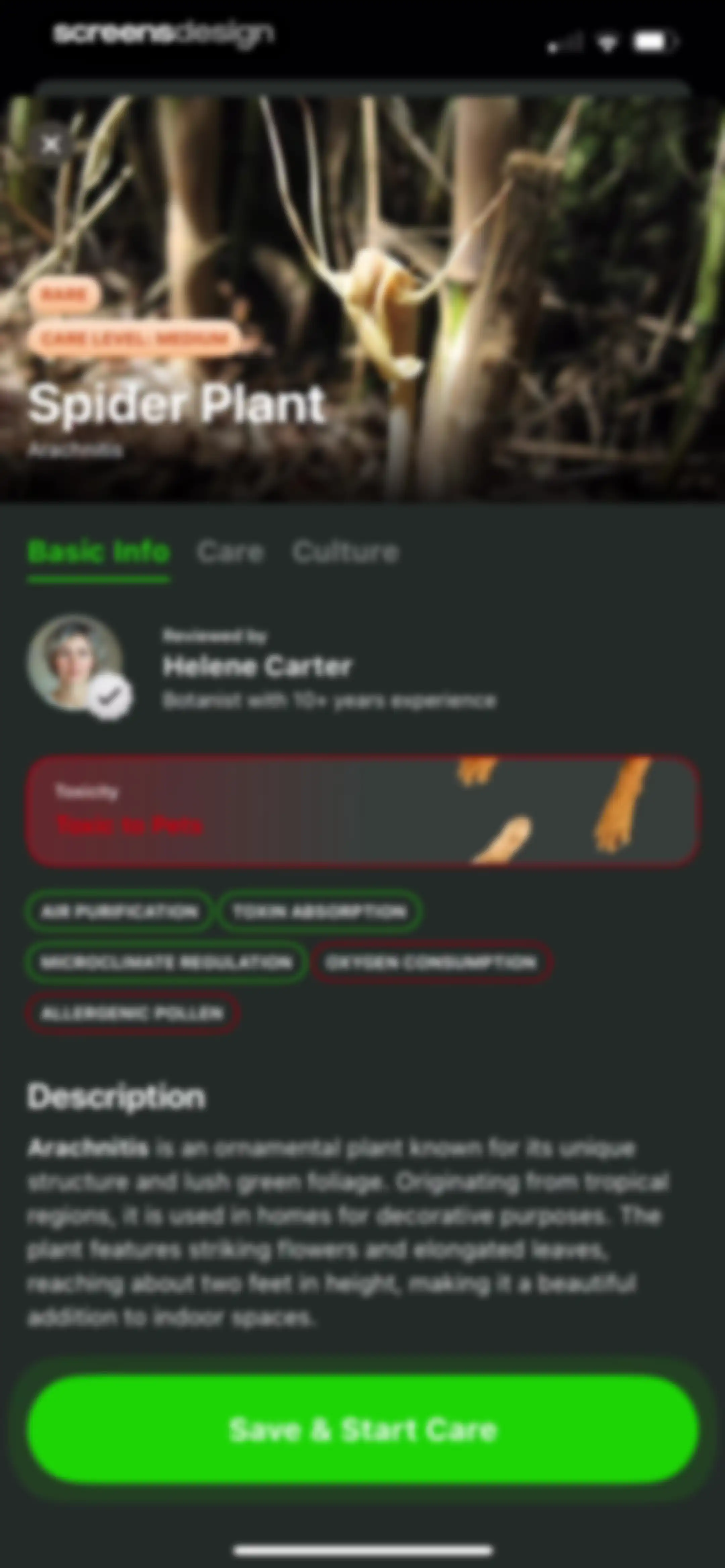Plant Identifier & Care App screen 104