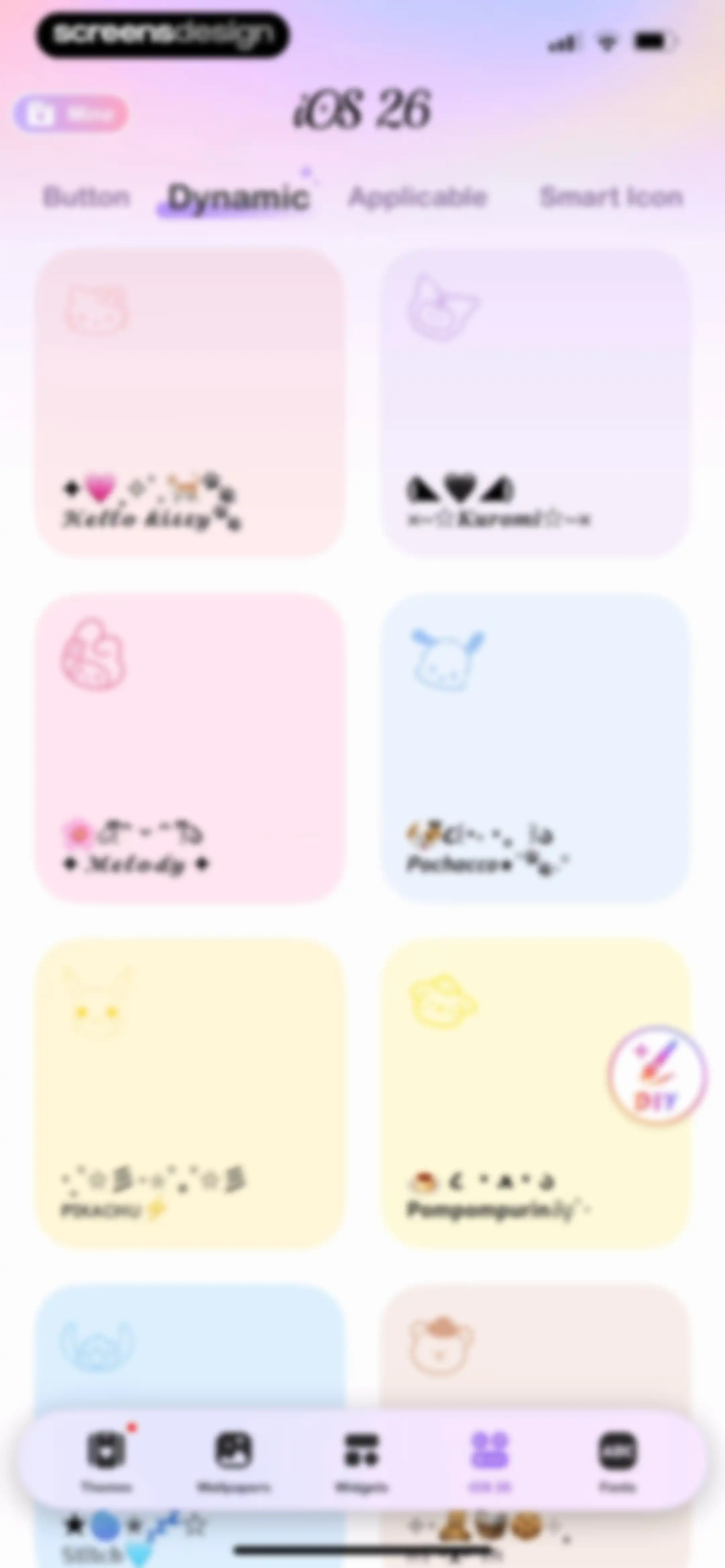 Cool Themes & Fonts: Cute Text screen 108