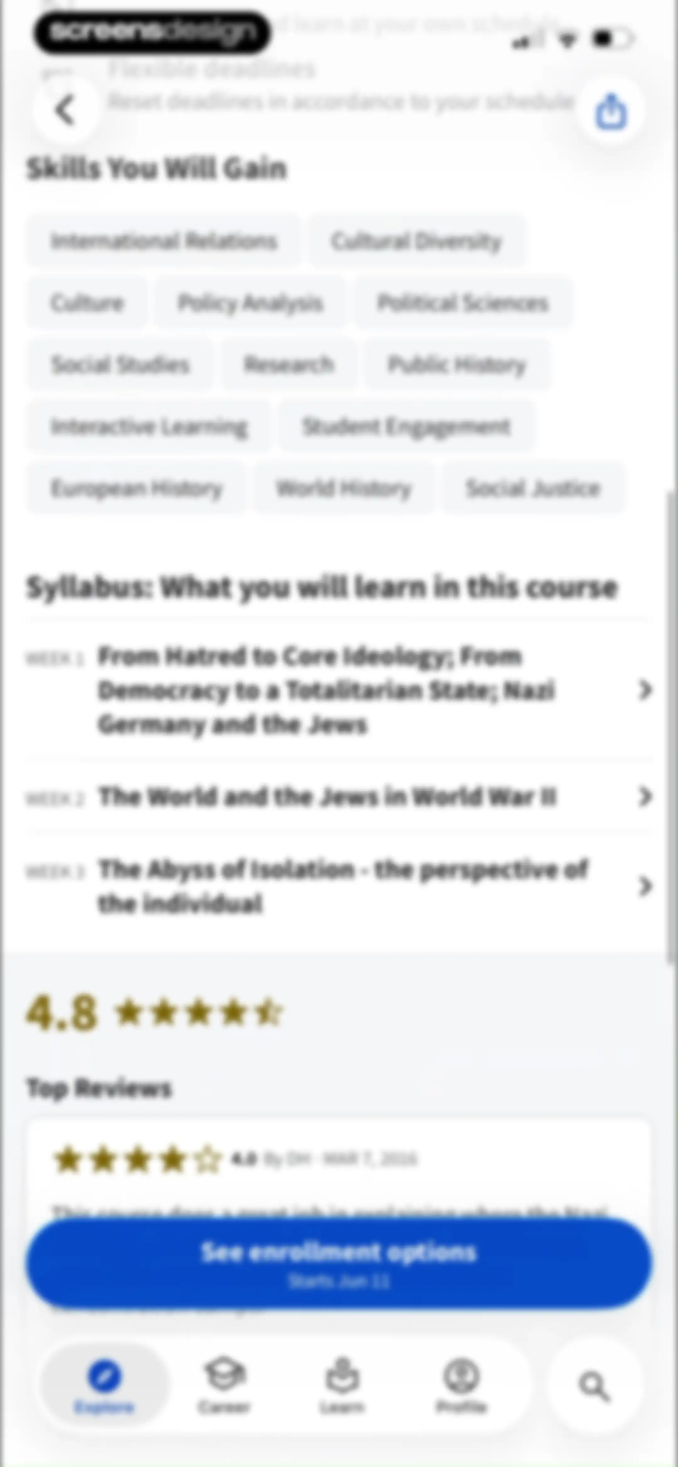 Coursera: Grow your career screen 11