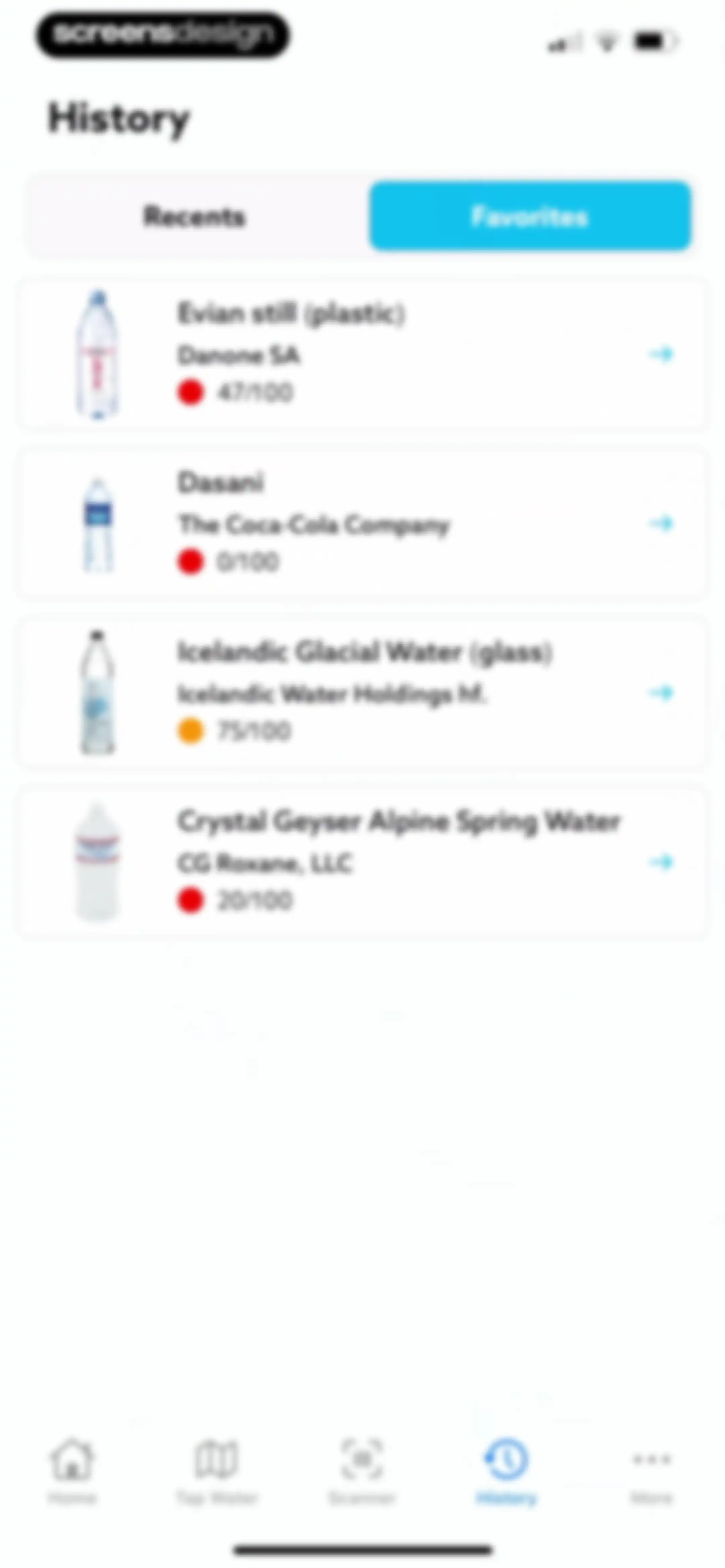 H20Score - Water Rankings screen 43