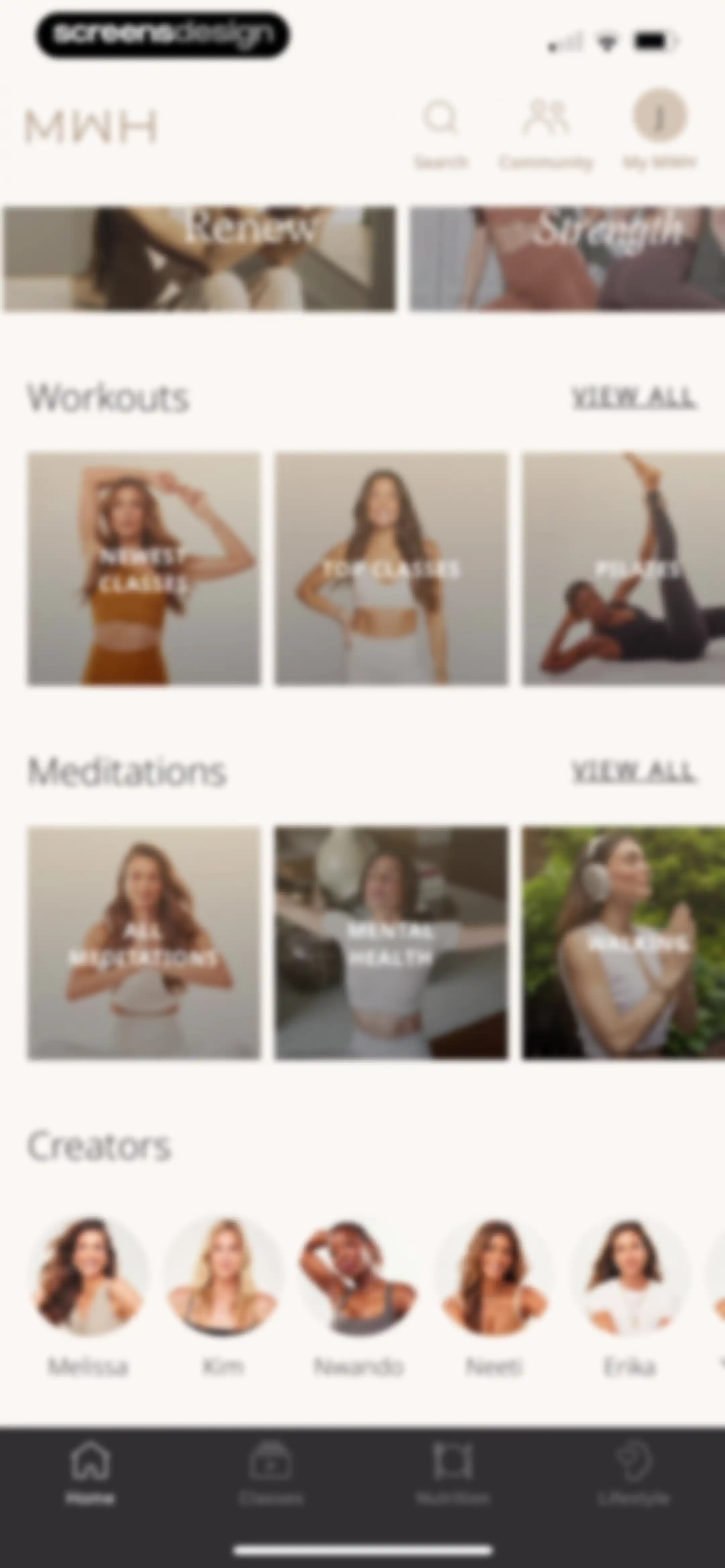 MWH: Fitness + Wellness screen 76