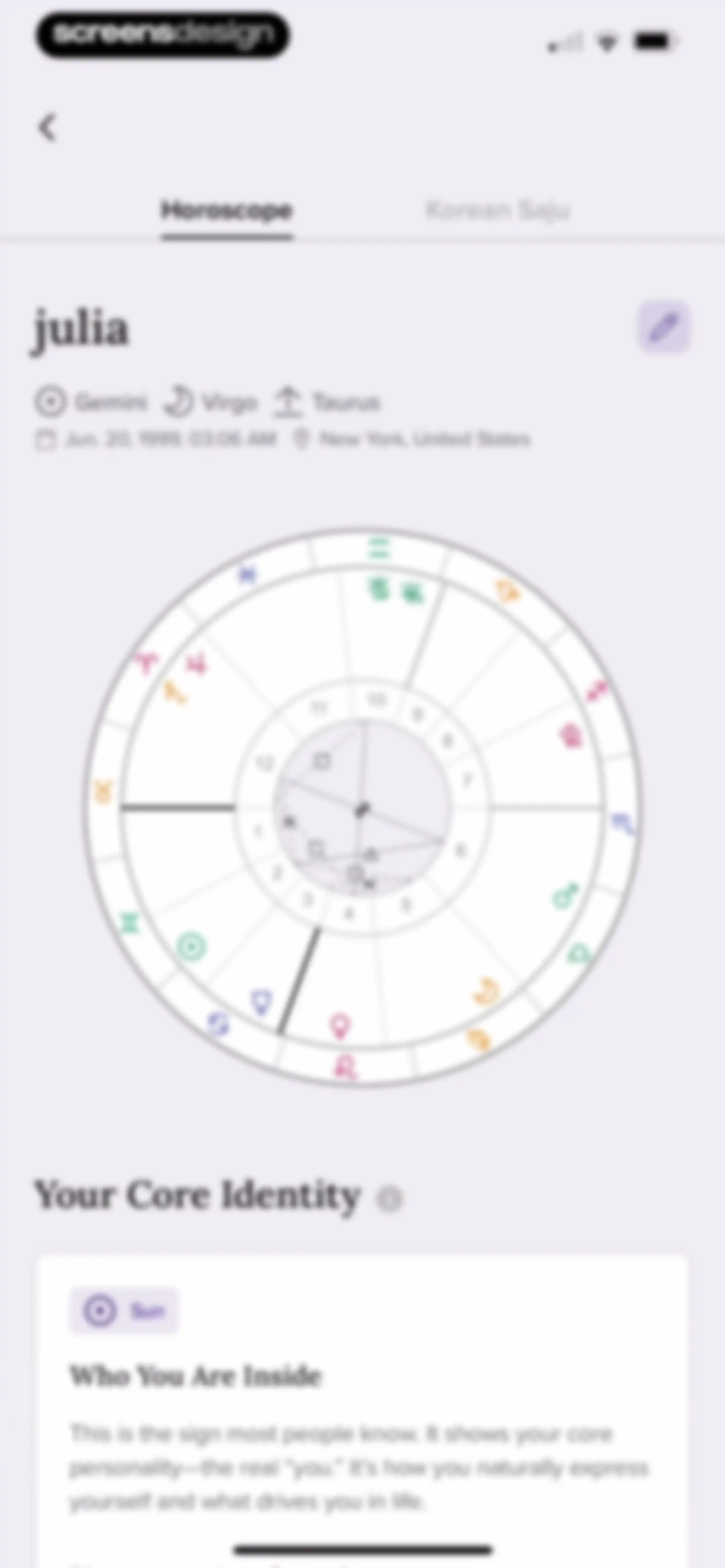 FORCETELLER: Daily Horoscope screen 38