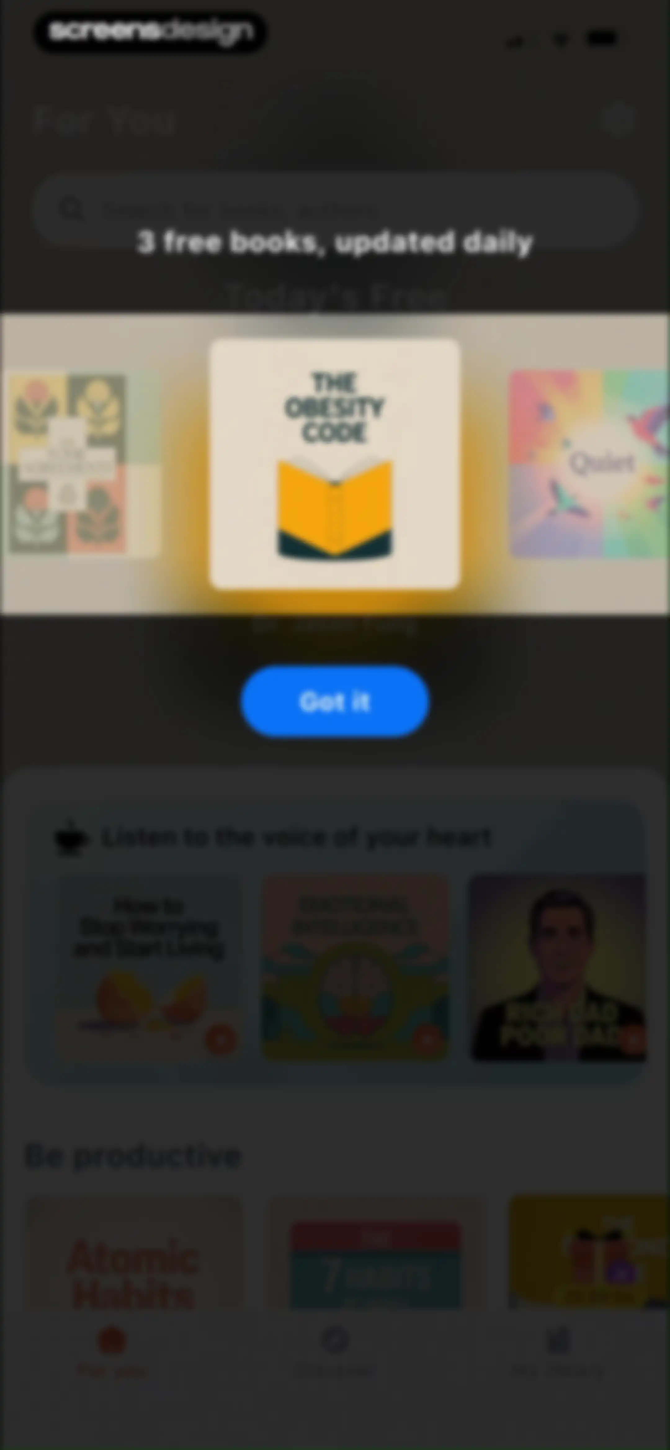 BookCast: 15-Minute Insights screen 33