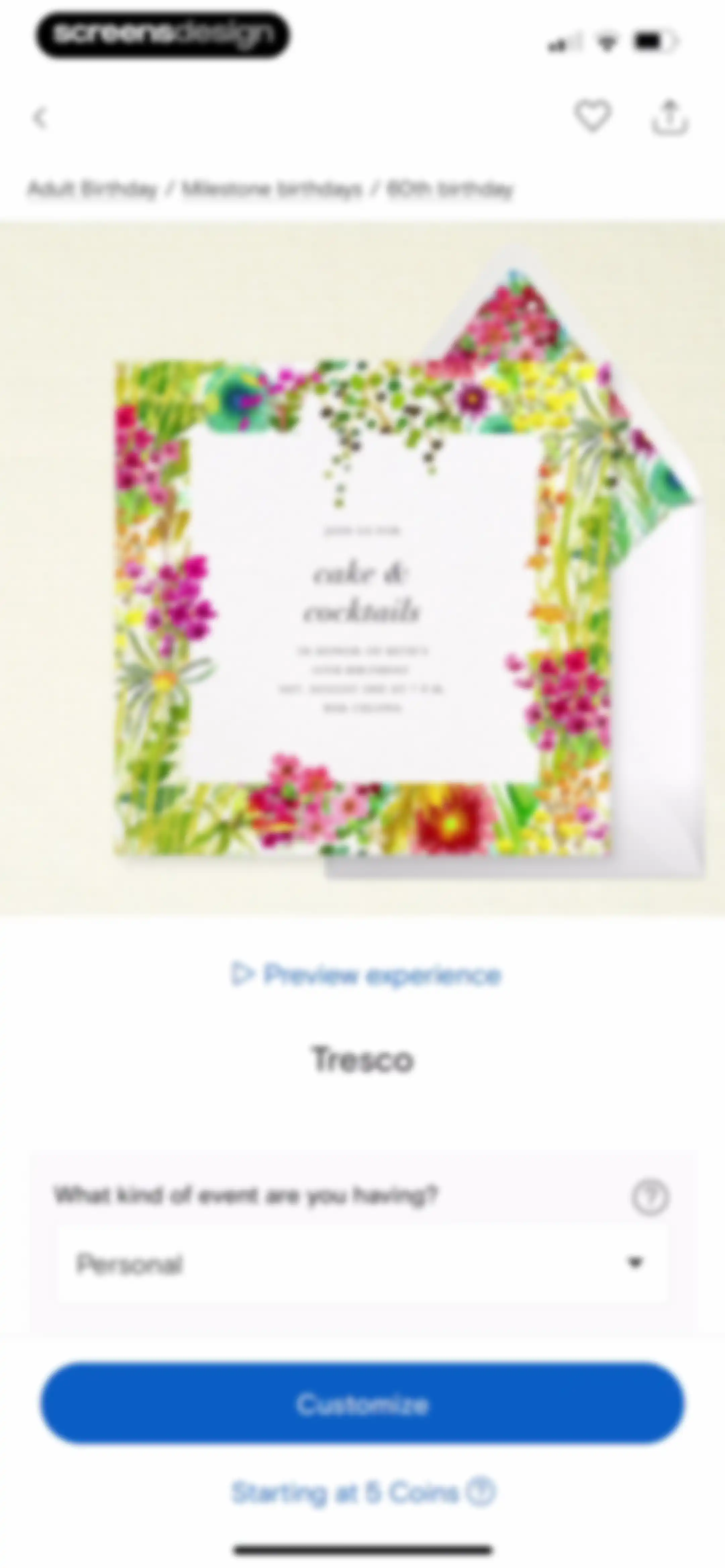 Paperless Post: Invitations screen 18