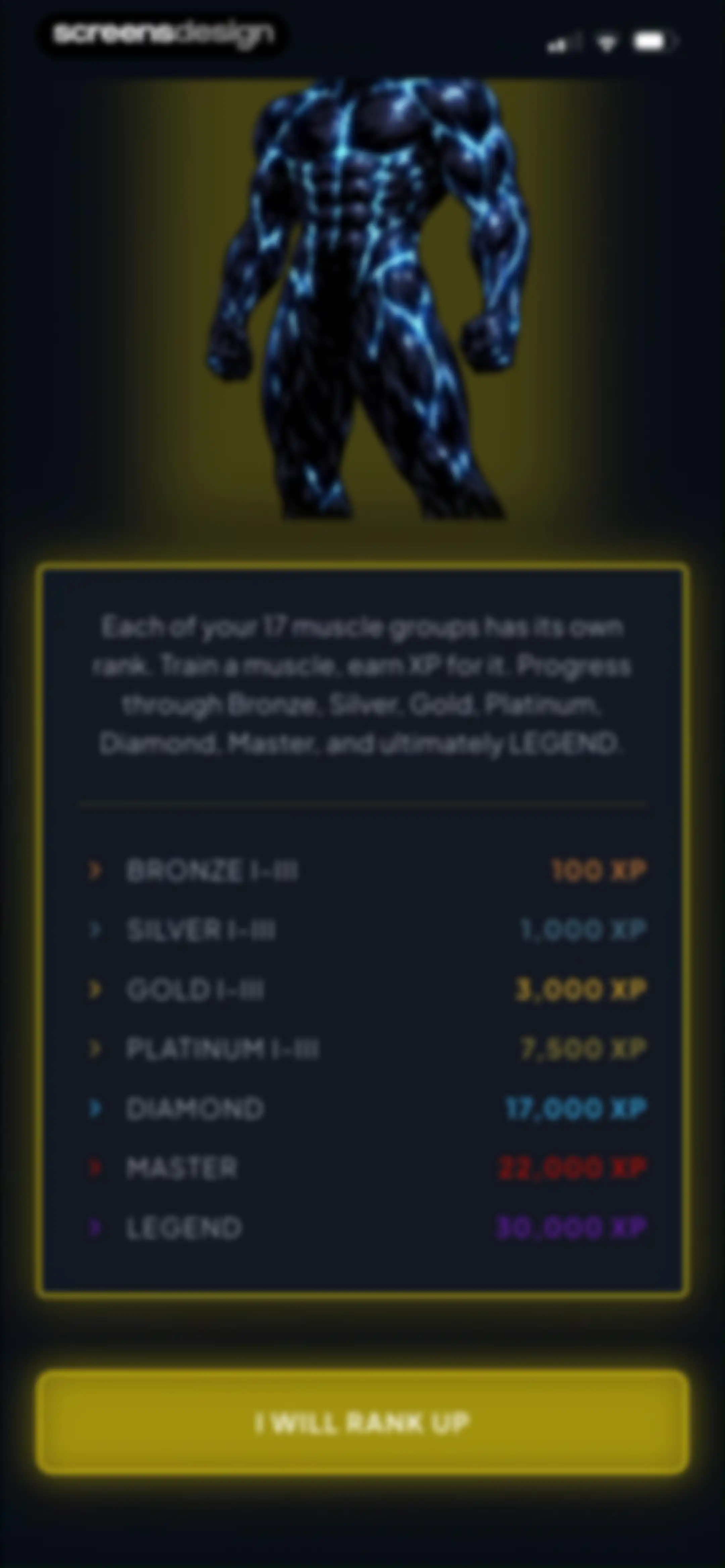 GymLevels: Ranked Gym Workouts screen 31