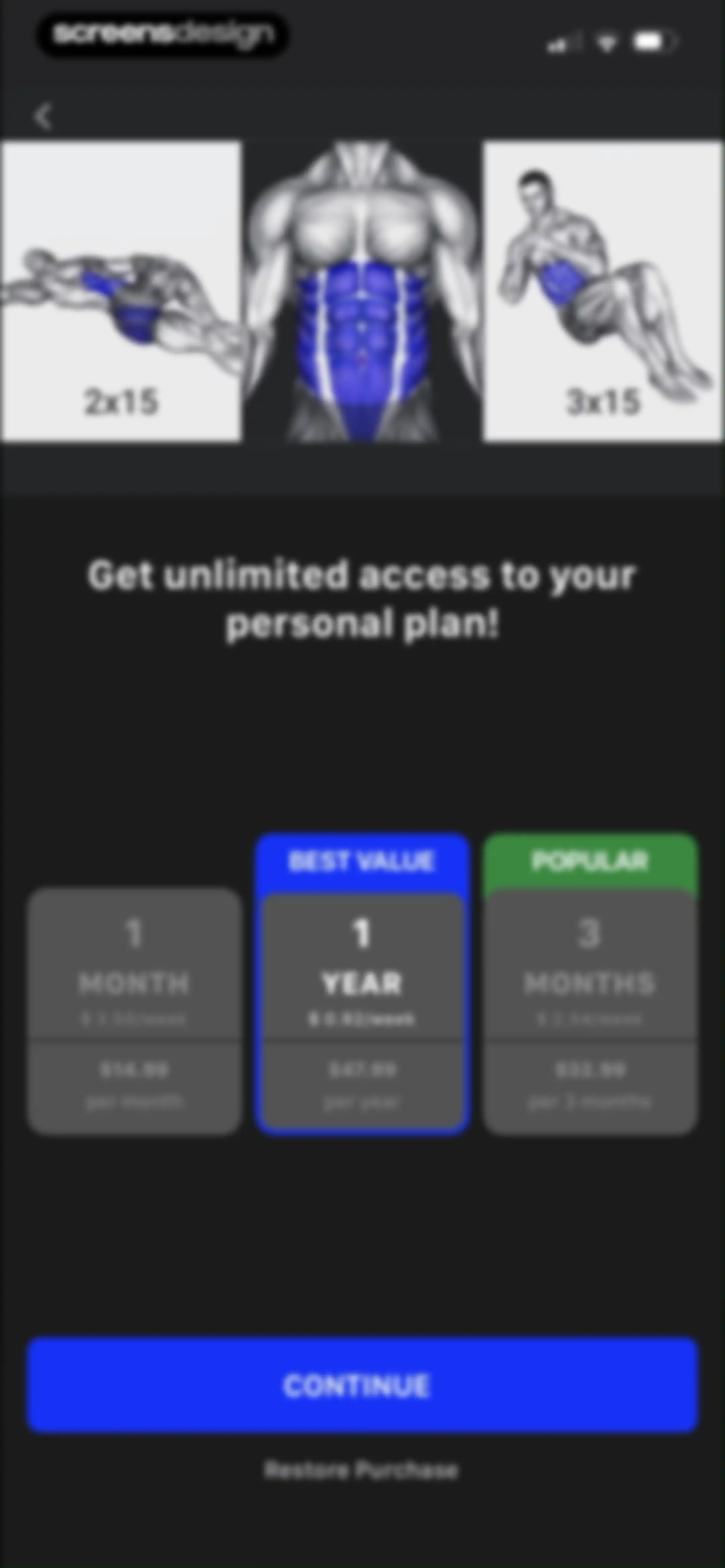 Muscle Booster Workout Tracker screen 42