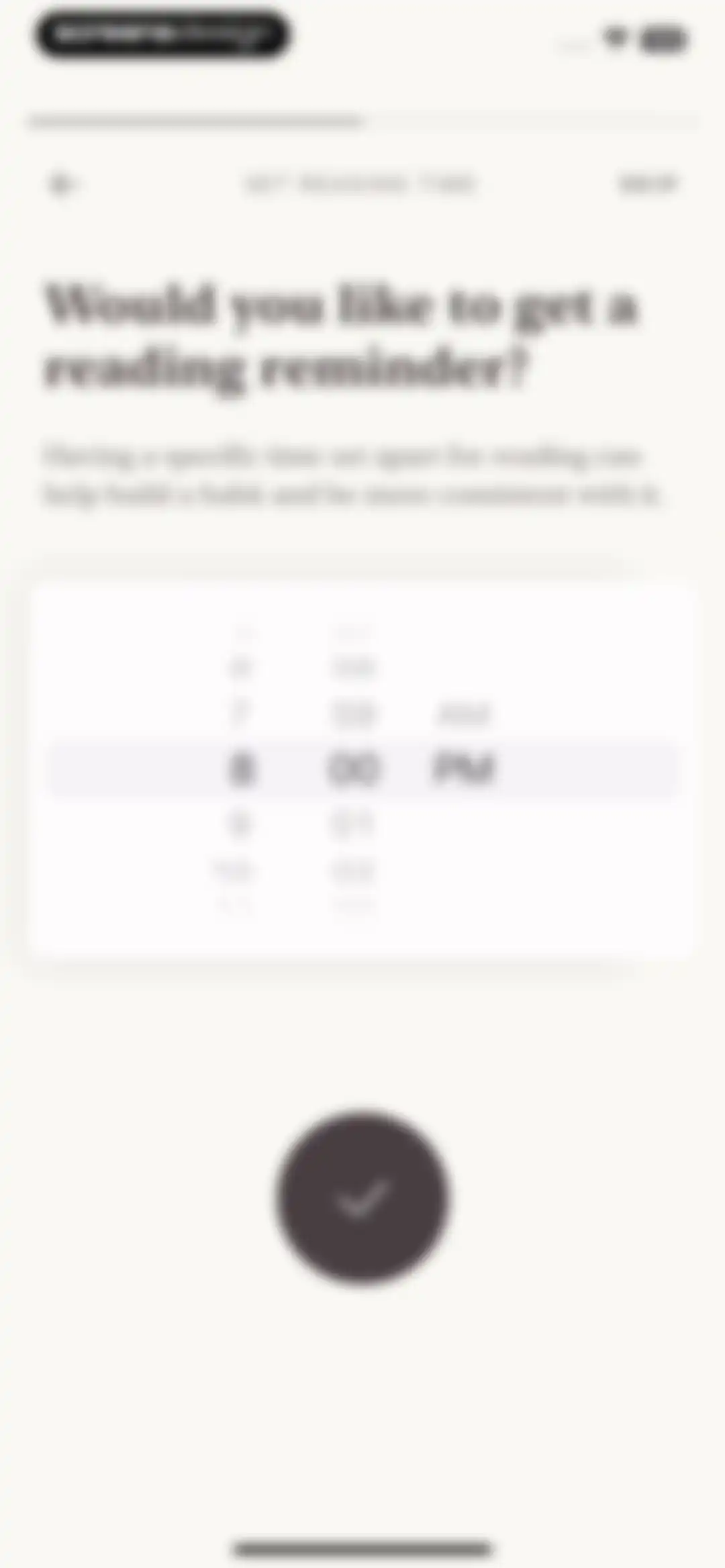 Alfread: grow reading habit screen 6