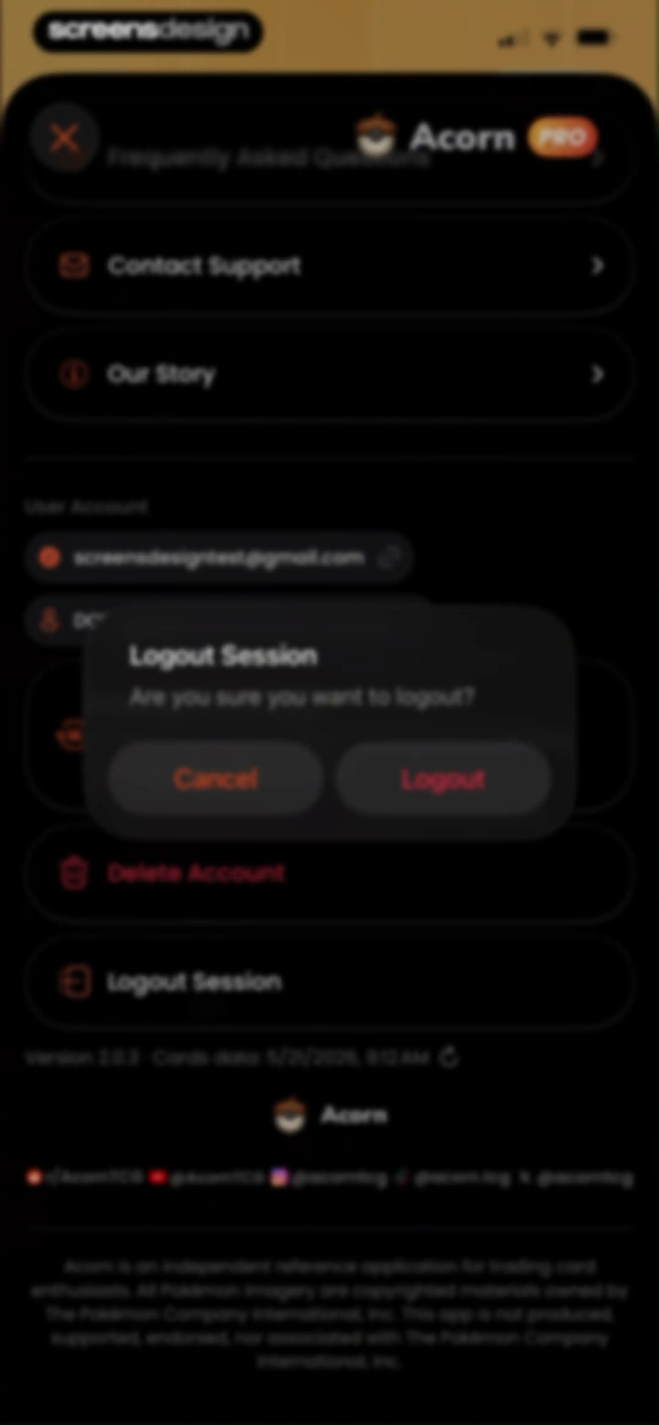 Acorn TCG ‒ Card Scanner App screen 106