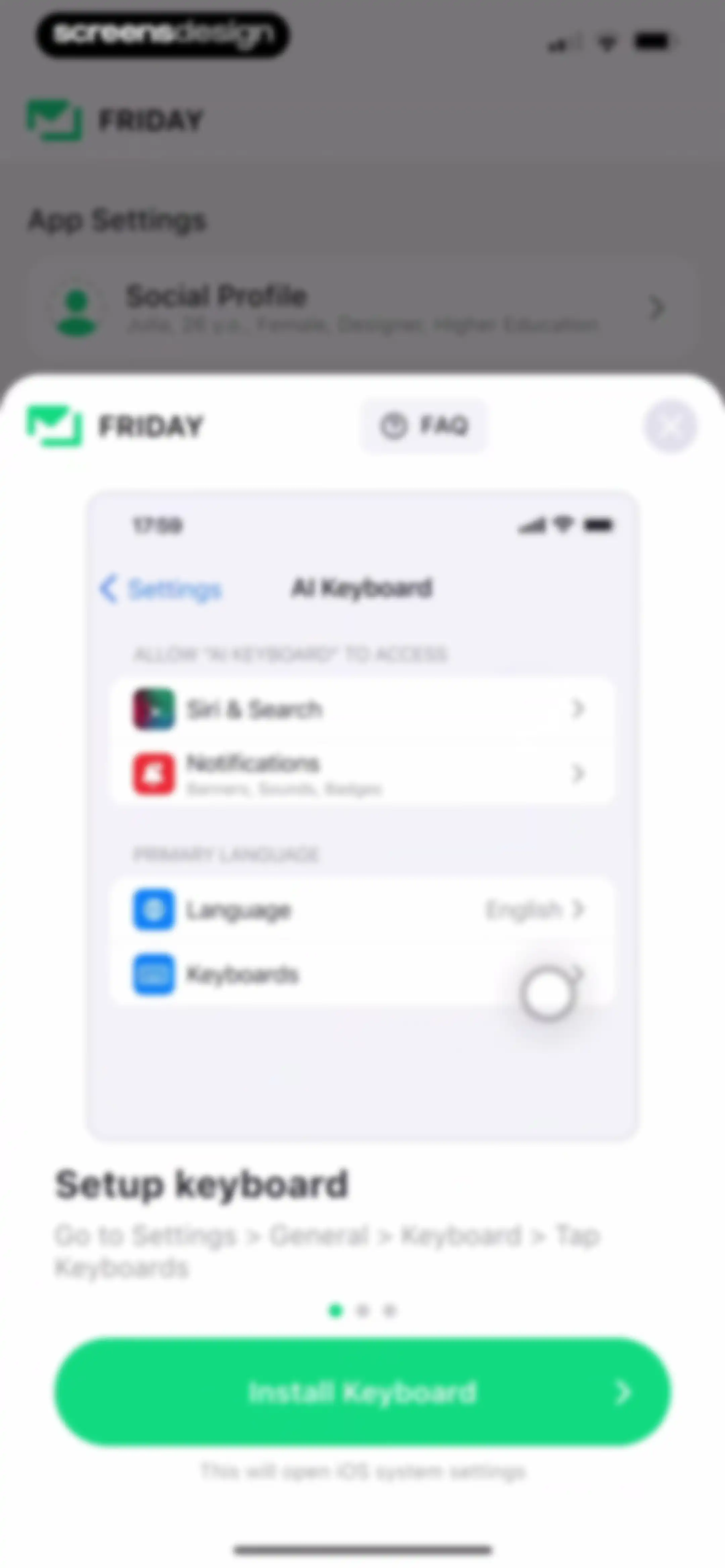 Friday AI Email Writer screen 90