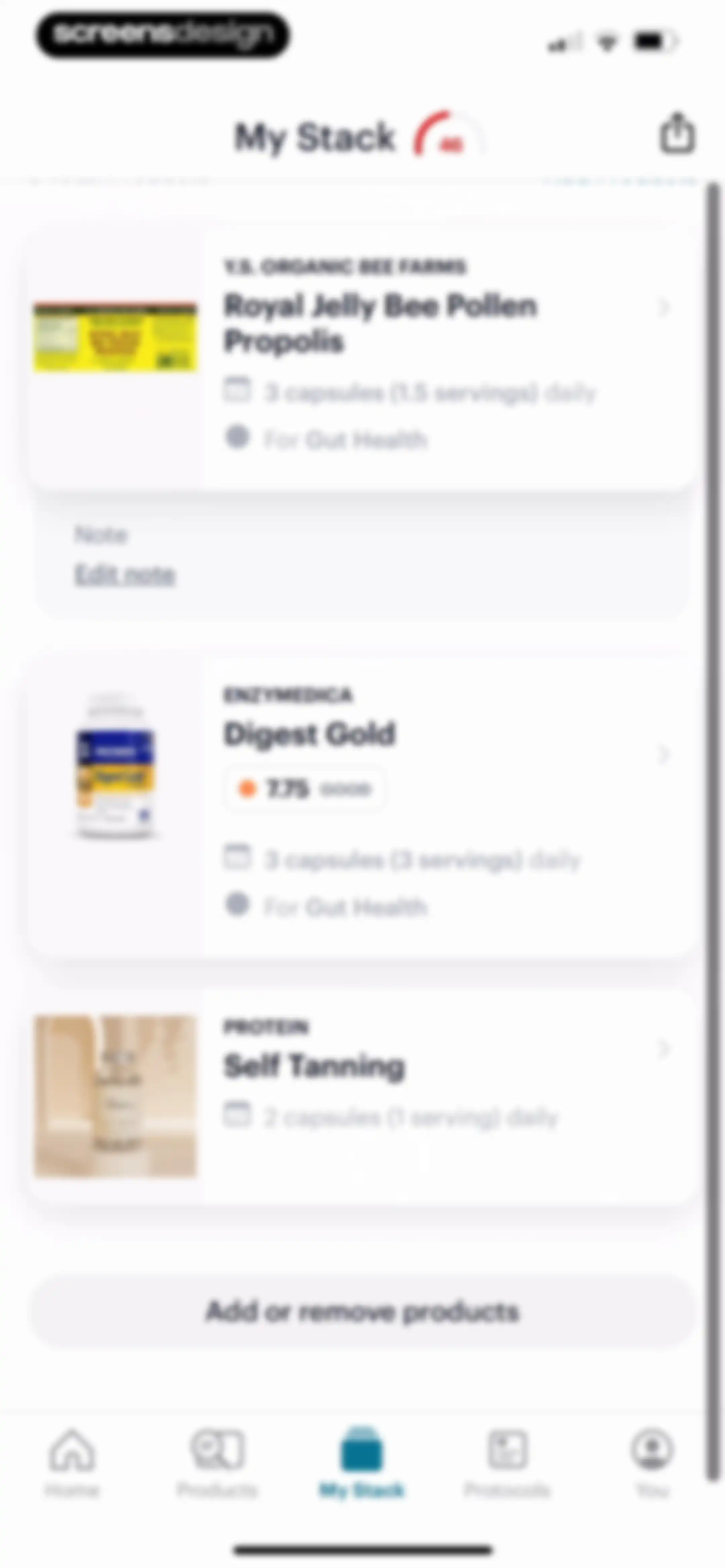 SuppCo: Supplement Scanner screen 96