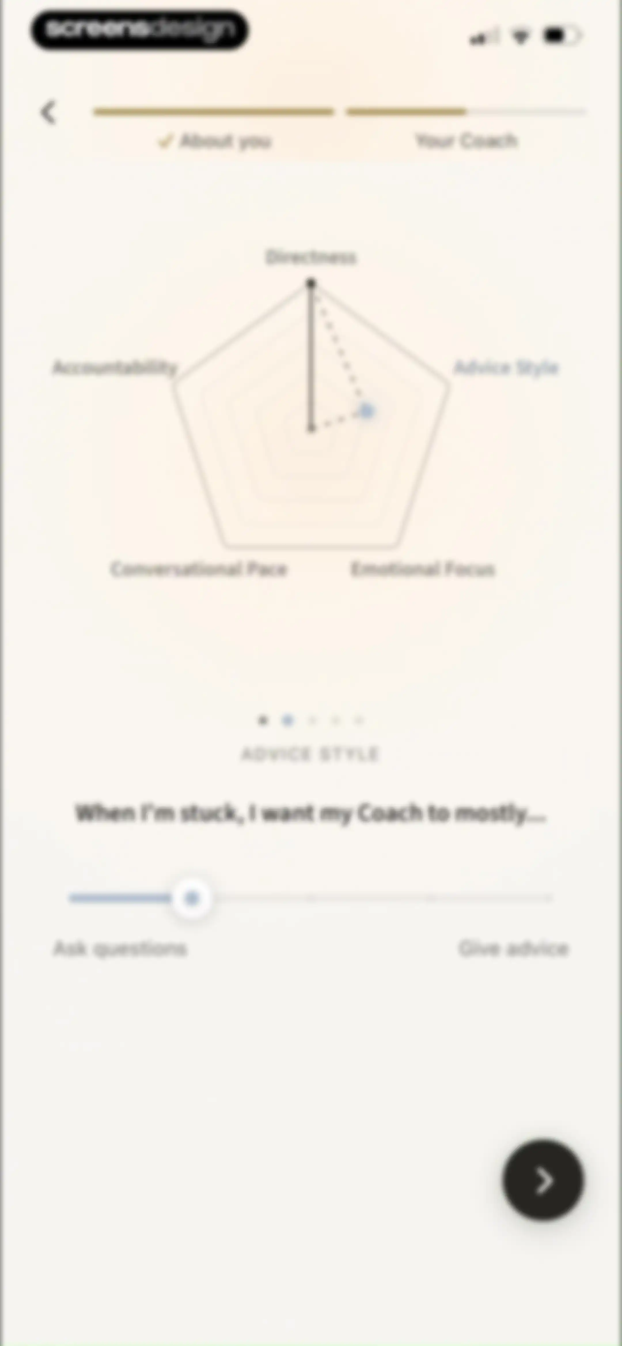 Sonia: AI for Mental Health screen 27